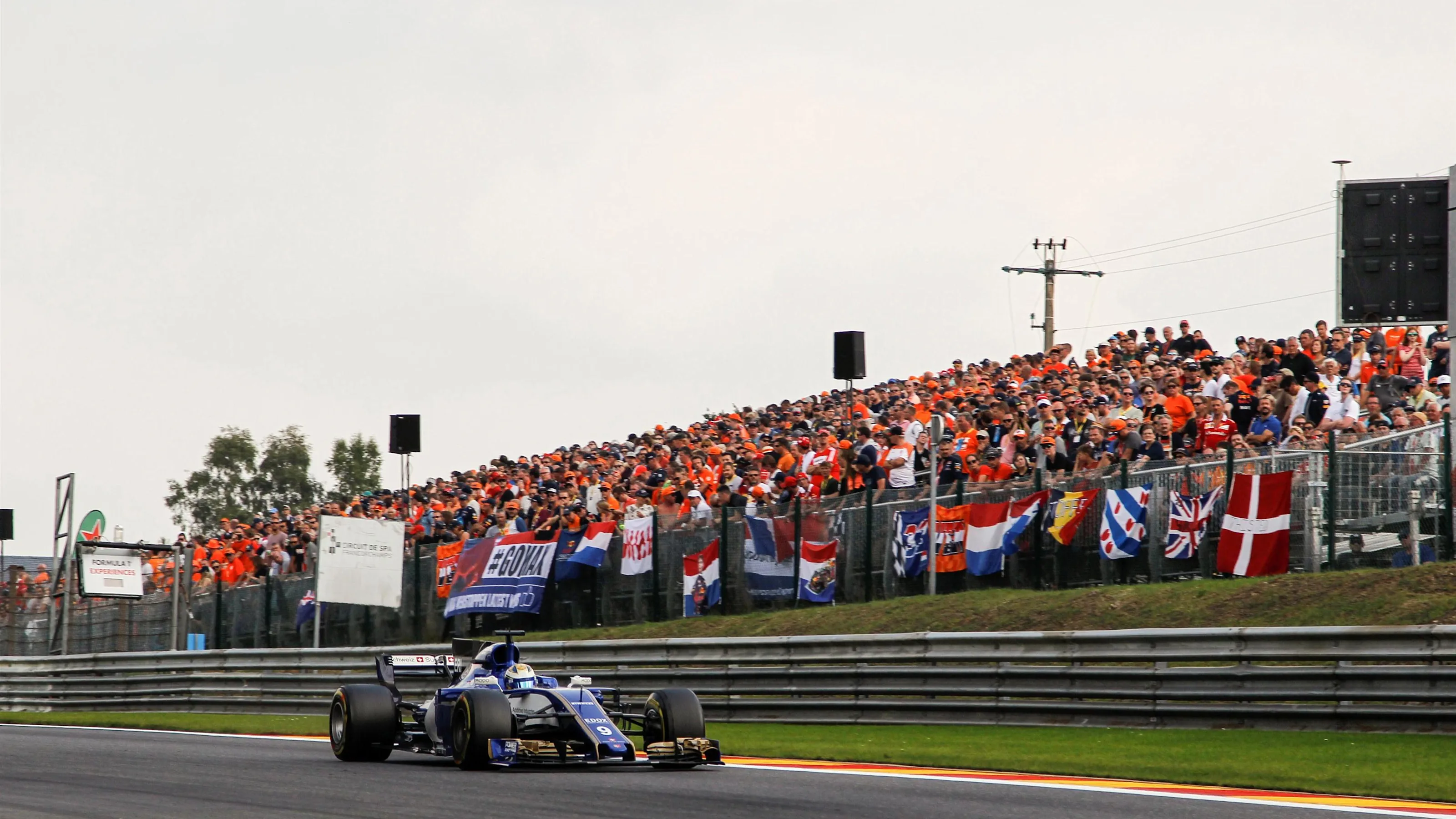 Marcus Ericsson (SWE) Sauber C36 at Formula One World Championship, Rd12, Belgian Grand Prix, Race,