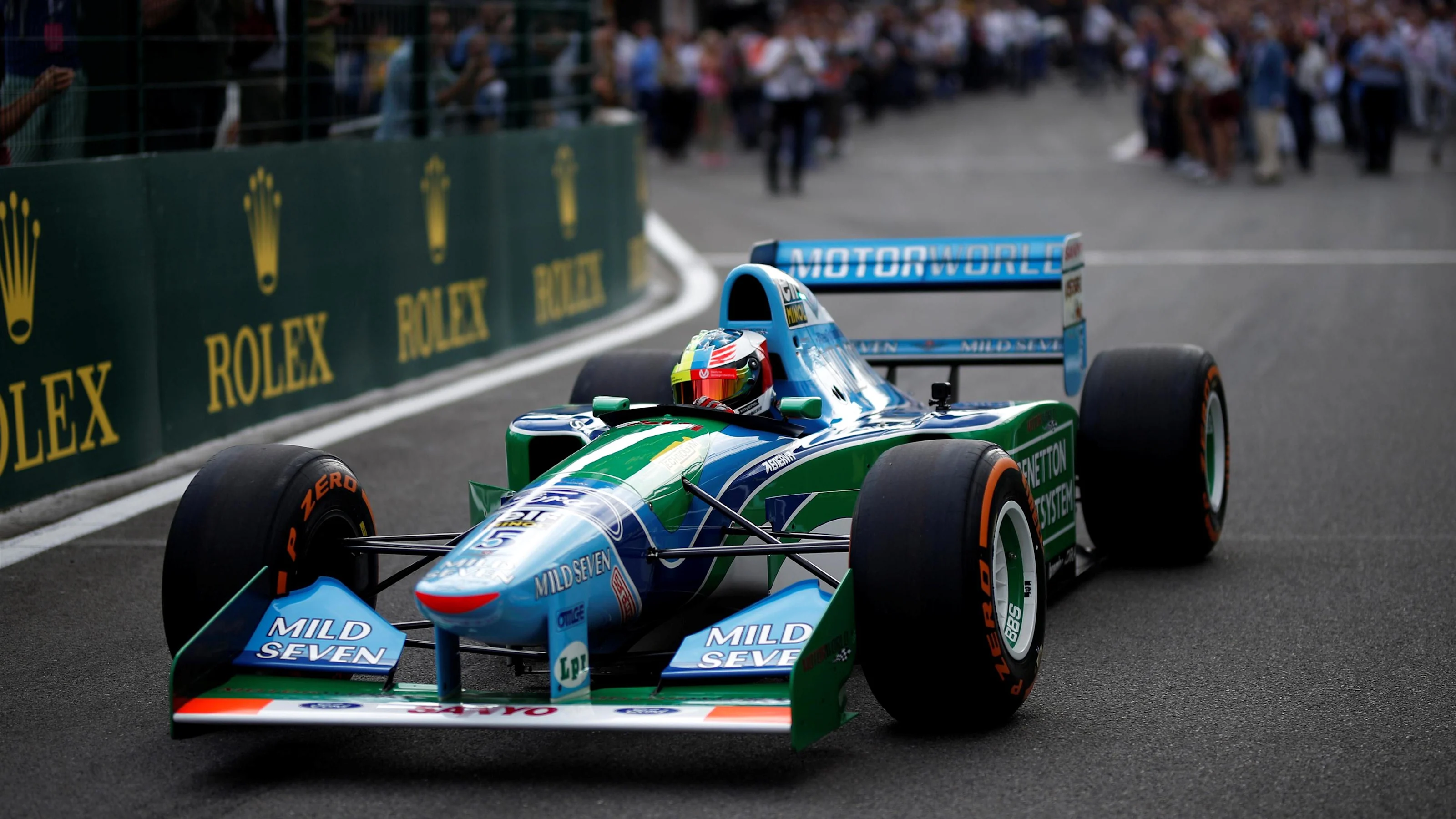 Mick Schumacher (GER) Benetton B194 at Formula One World Championship, Rd12, Belgian Grand Prix,