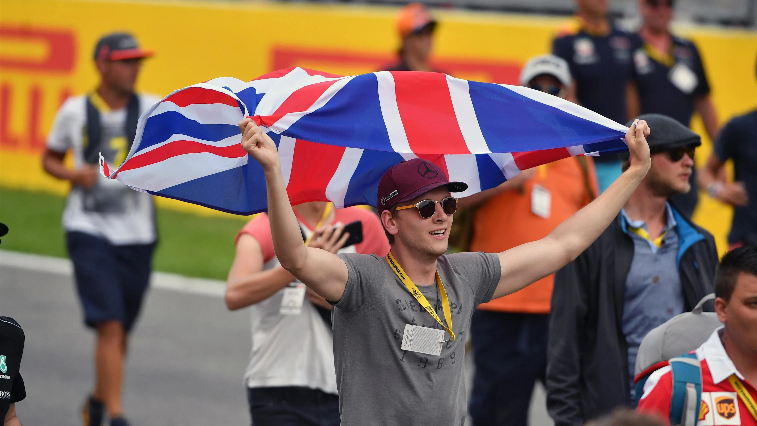 Fans on track at Formula One World Championship, Rd12, Belgian Grand Prix, Race, Spa Francorchamps,
