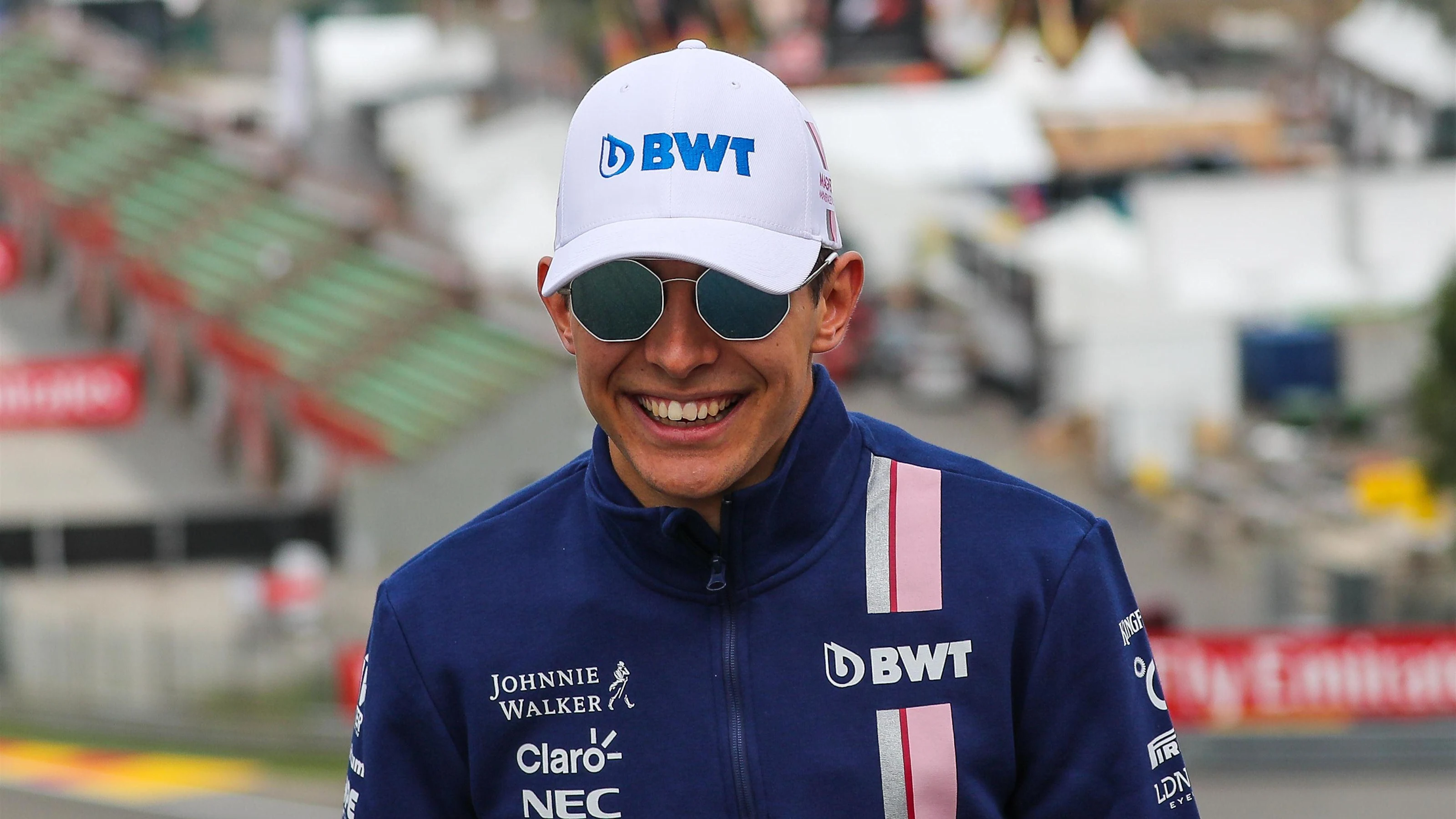 Esteban Ocon (FRA) Force India F1 walks the track at Formula One World Championship, Rd12, Belgian