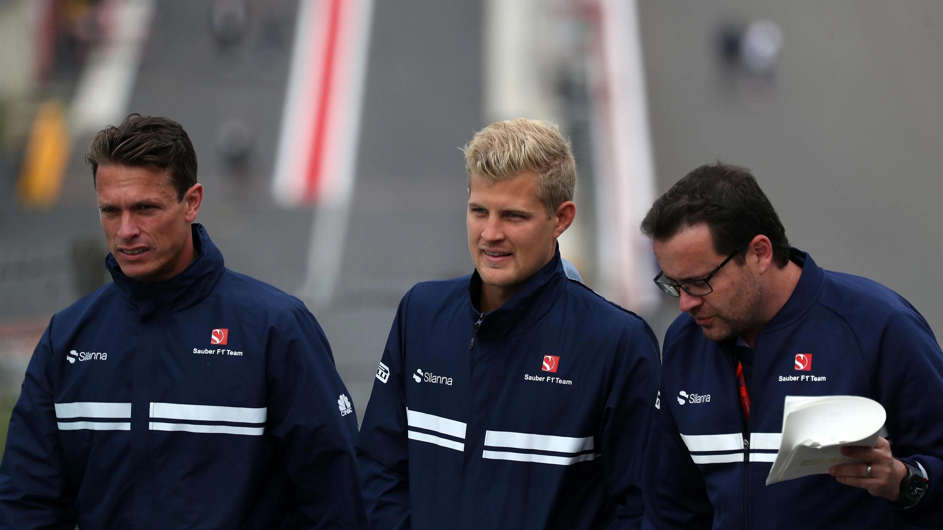 Marcus Ericsson (SWE) Sauber walks the track at Formula One World Championship, Rd12, Belgian Grand