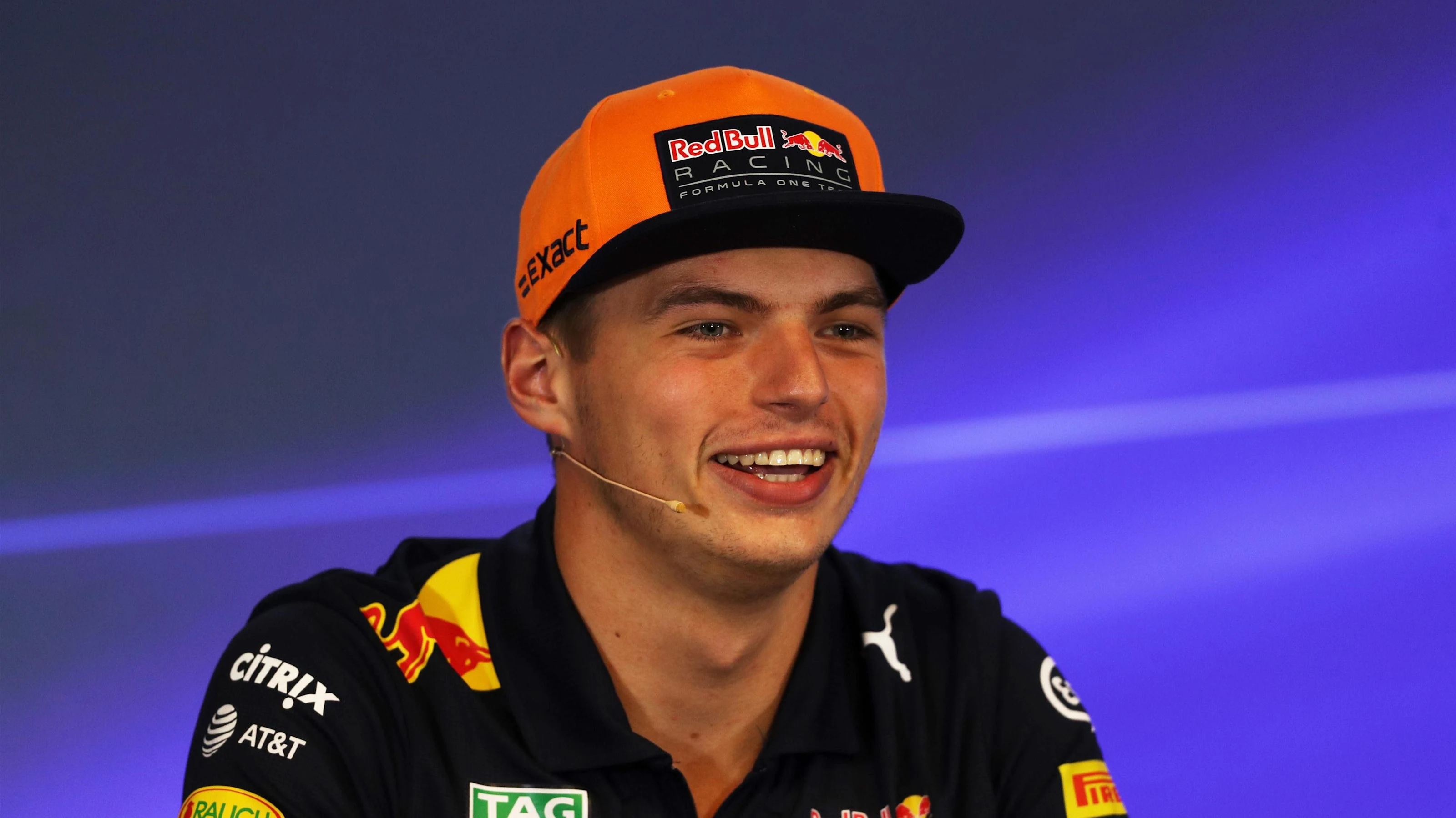 Max Verstappen (NED) Red Bull Racing in the Press Conference at Formula One World Championship,