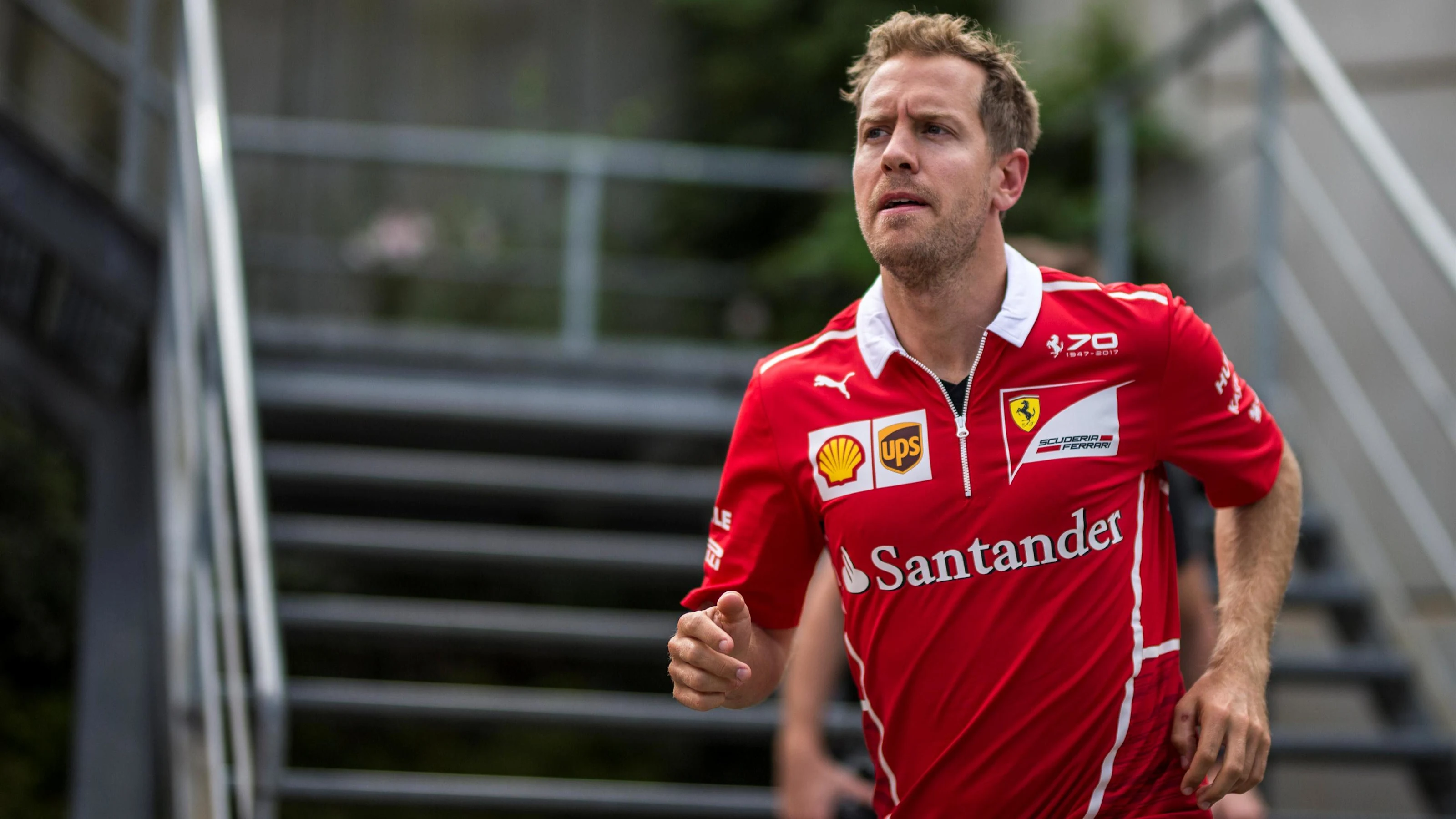Sebastian Vettel (GER) Ferrari at Formula One World Championship, Rd12, Belgian Grand Prix,