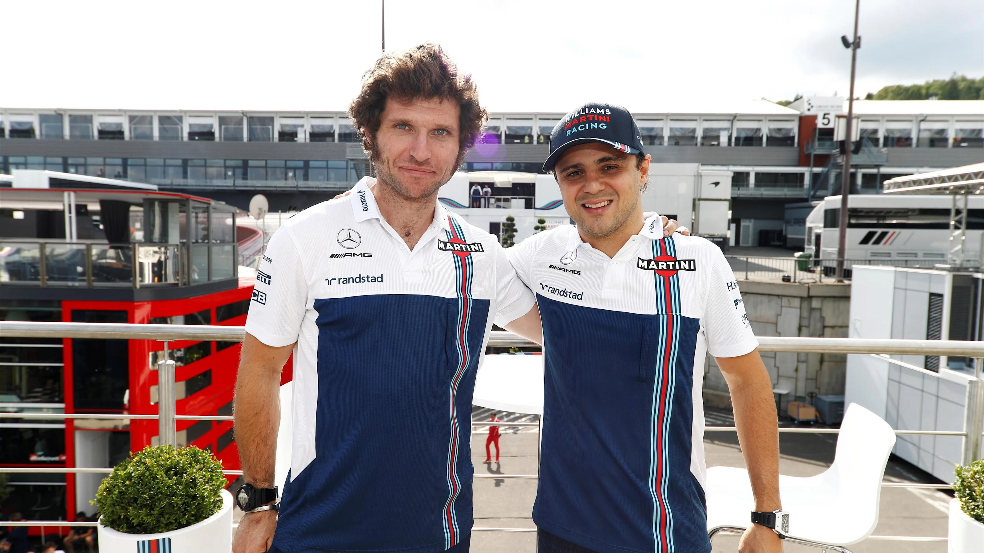 Guy Martin (GBR) Motorcycle and Felipe Massa (BRA) Williams at Formula One World Championship,