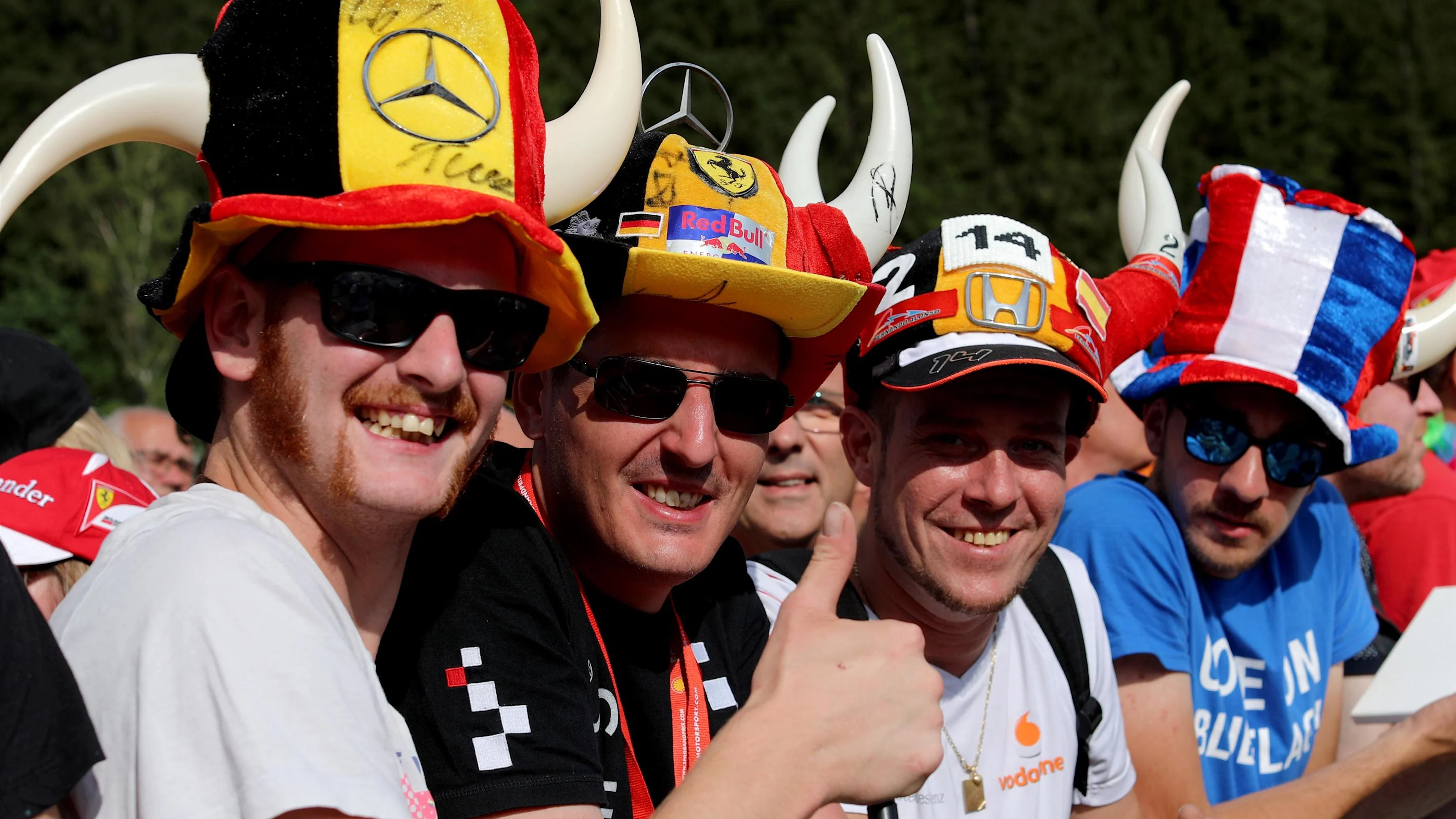 Fans at Formula One World Championship, Rd12, Belgian Grand Prix, Preparations, Spa Francorchamps,