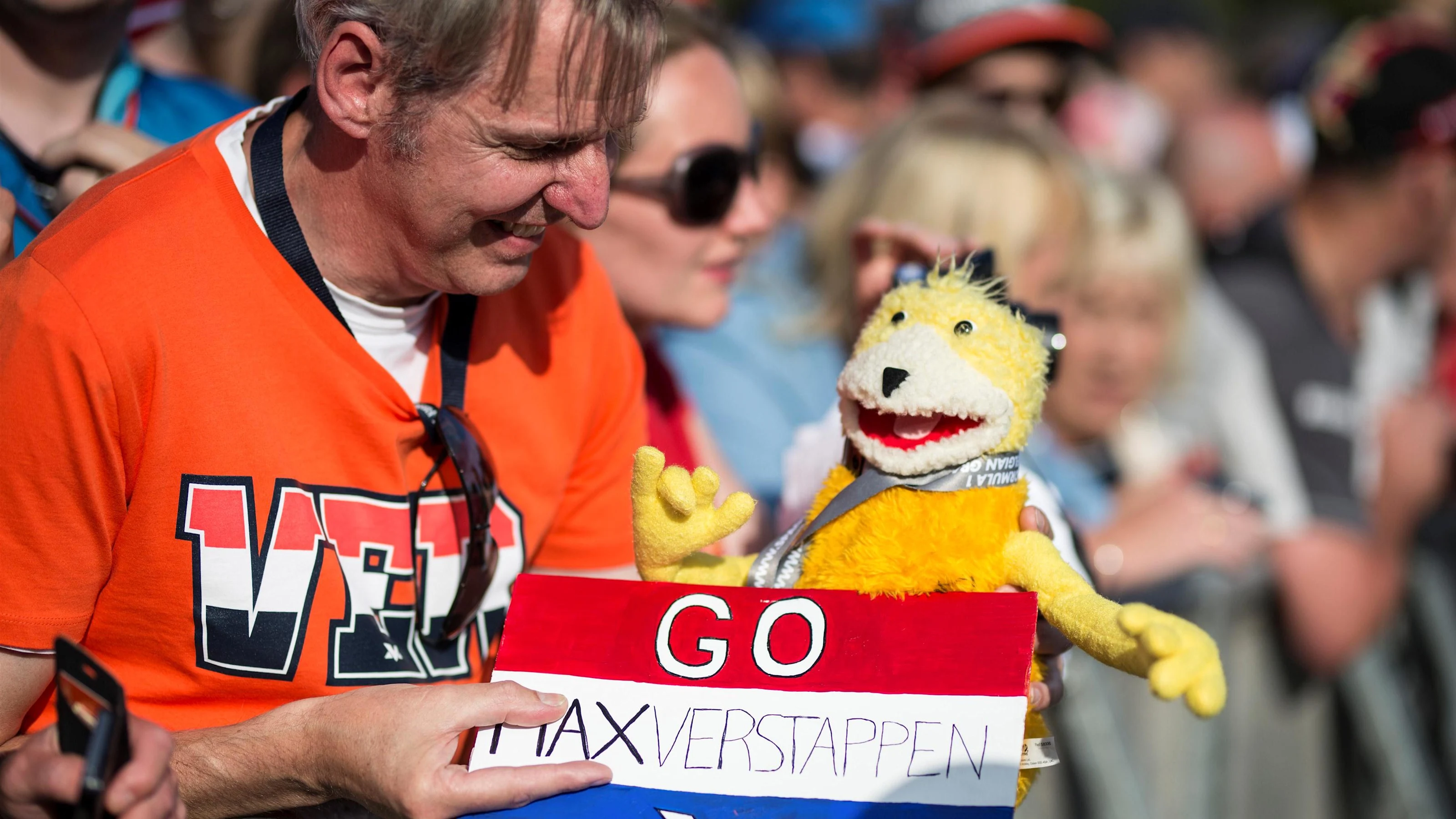 Max Verstappen (NED) Red Bull Racing fan at Formula One World Championship, Rd12, Belgian Grand
