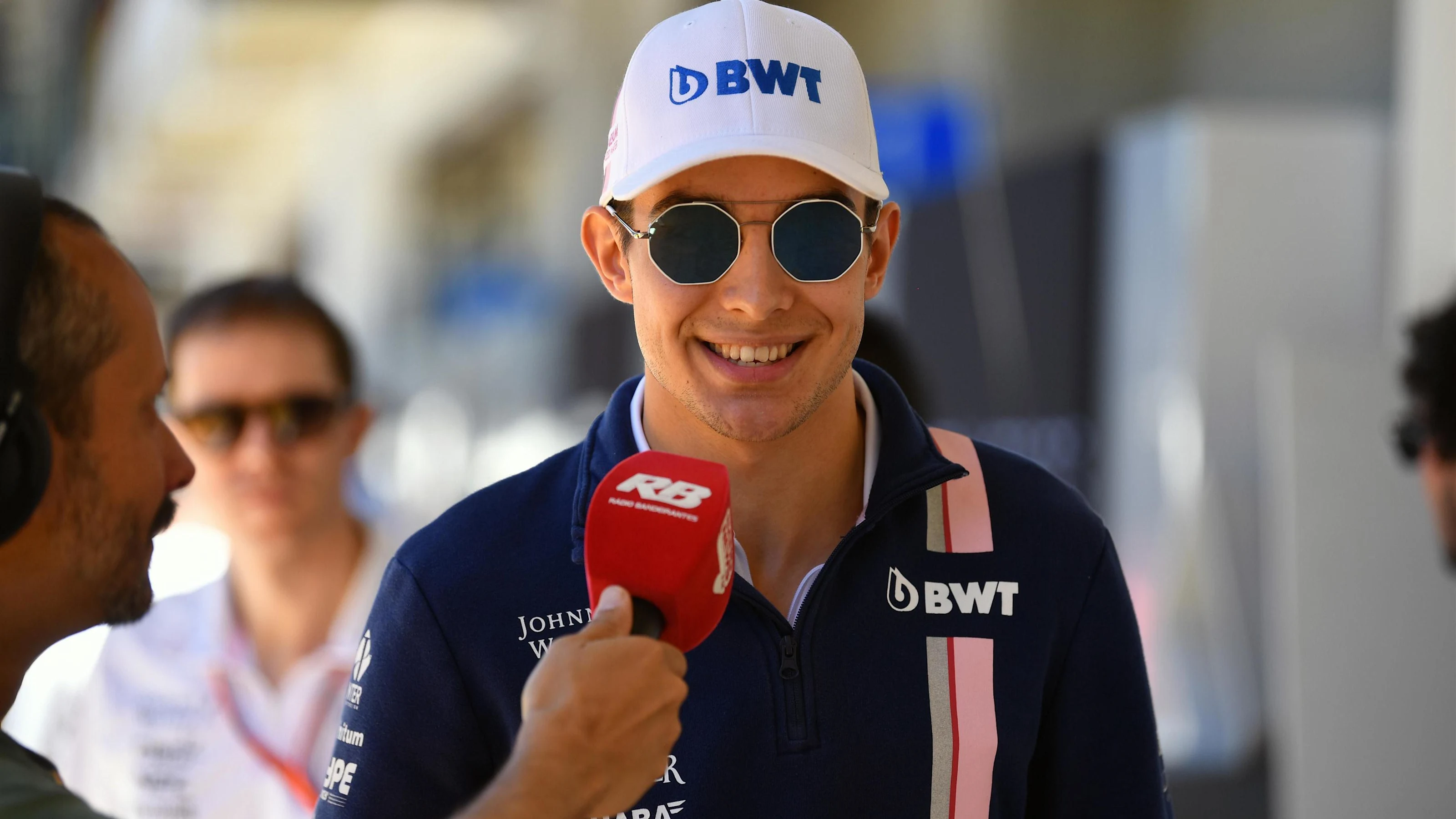 Esteban Ocon (FRA) Force India F1 on the drivers parade at Formula One World Championship, Rd19,