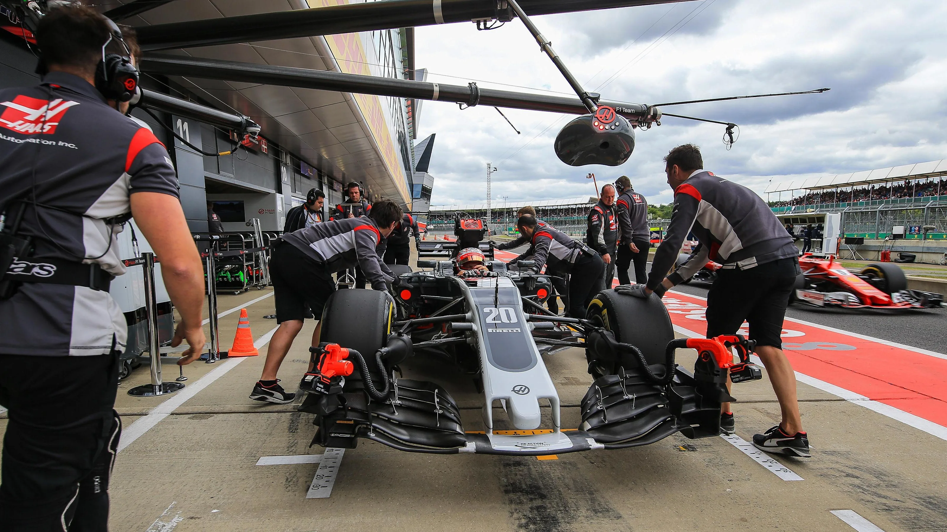 Kevin Magnussen (DEN) Haas VF-17 at Formula One World Championship, Rd10, British Grand Prix,