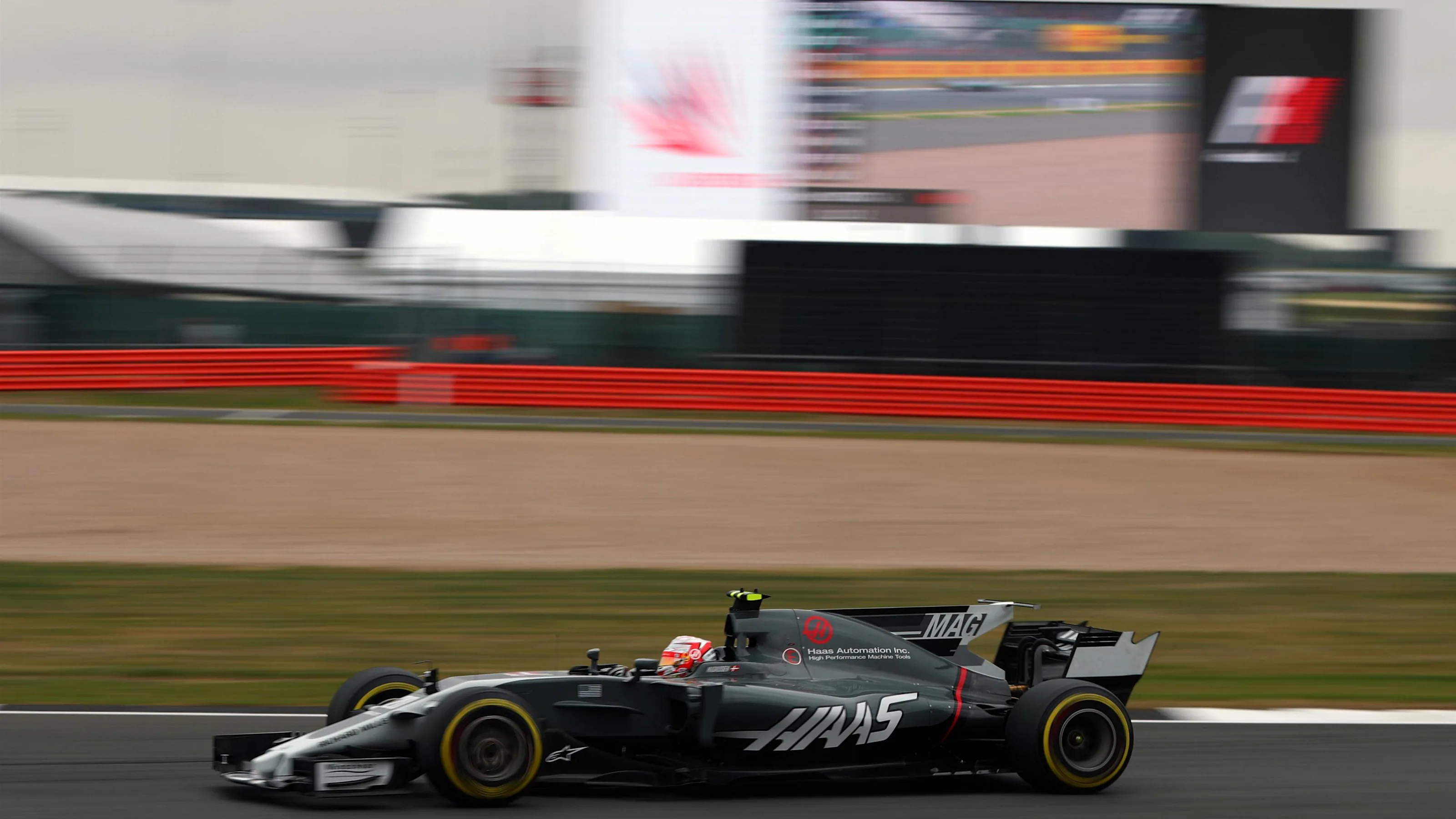 Kevin Magnussen (DEN) Haas VF-17 at Formula One World Championship, Rd10, British Grand Prix,