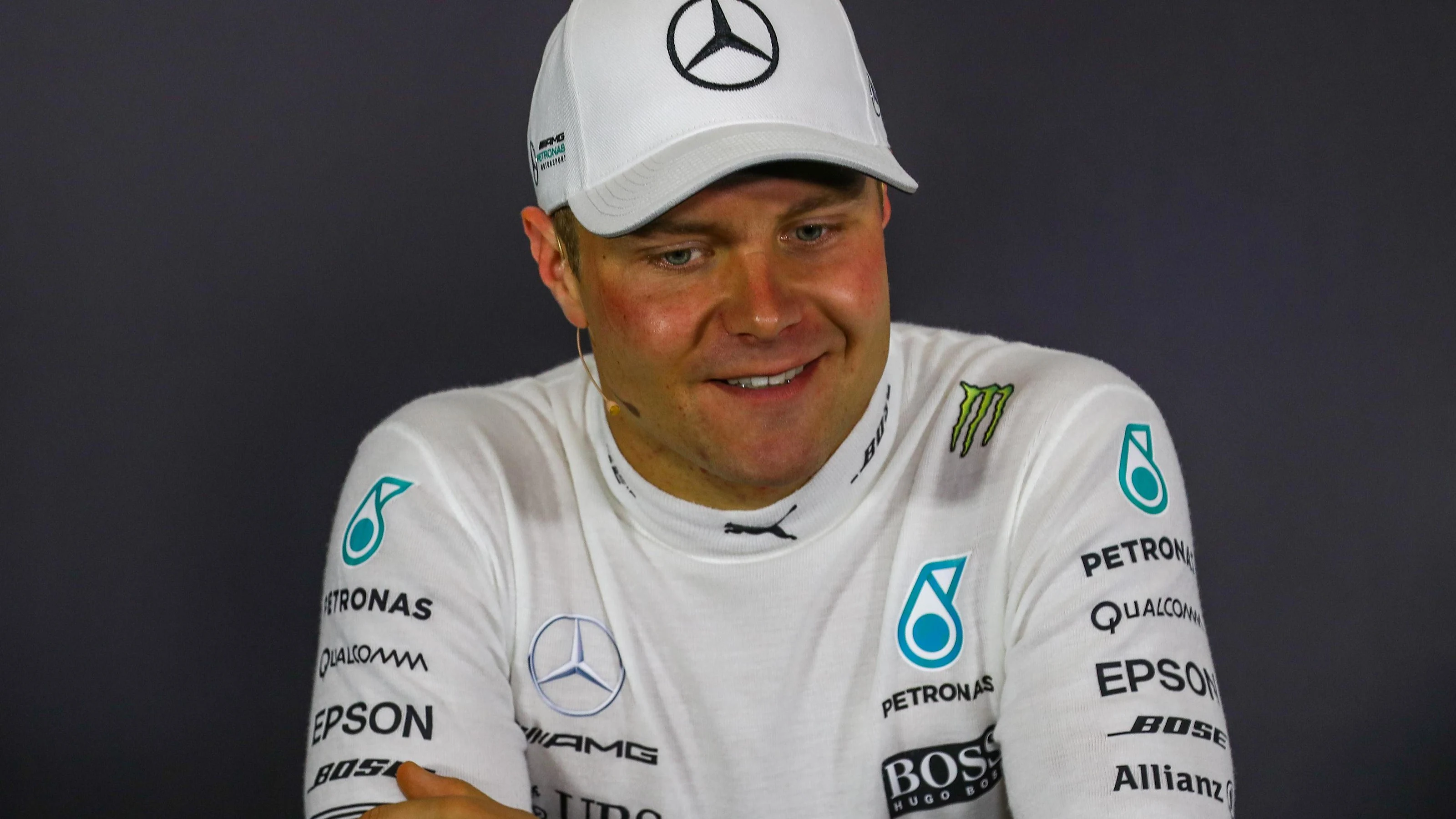 Valtteri Bottas (FIN) Mercedes AMG F1 in the Press Conference at Formula One World Championship,