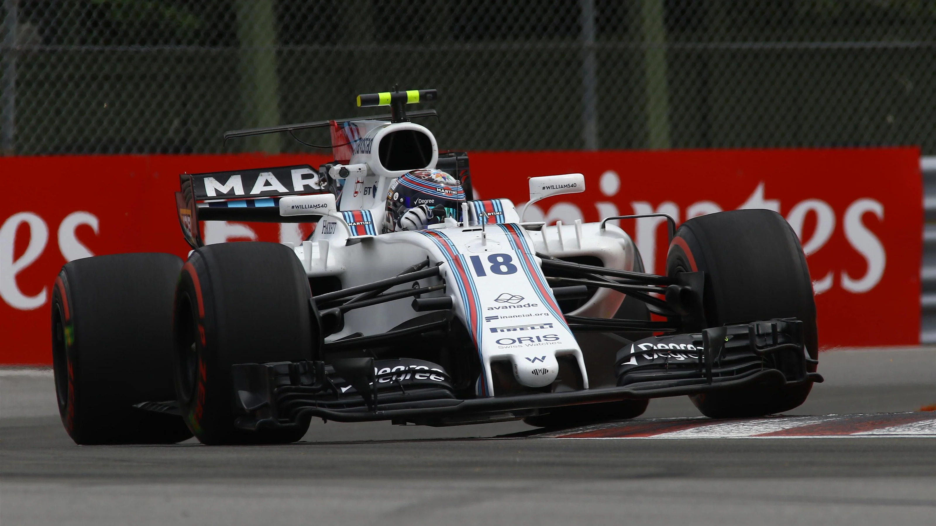 Lance Stroll (CDN) Williams FW40 at Formula One World Championship, Rd7, Canadian Grand Prix,