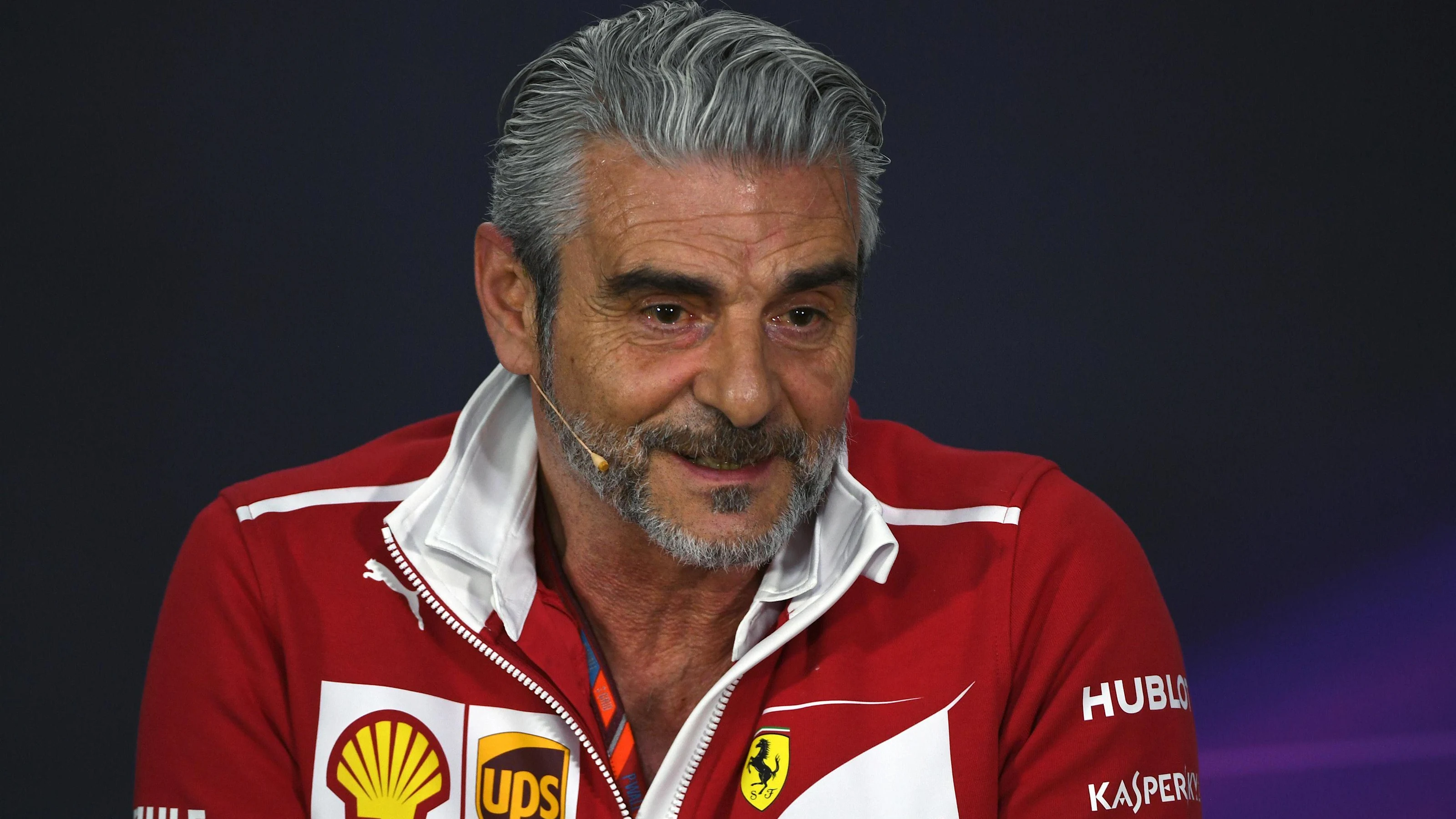 Maurizio Arrivabene (ITA) Ferrari Team Principal in the Press Conference at Formula One World