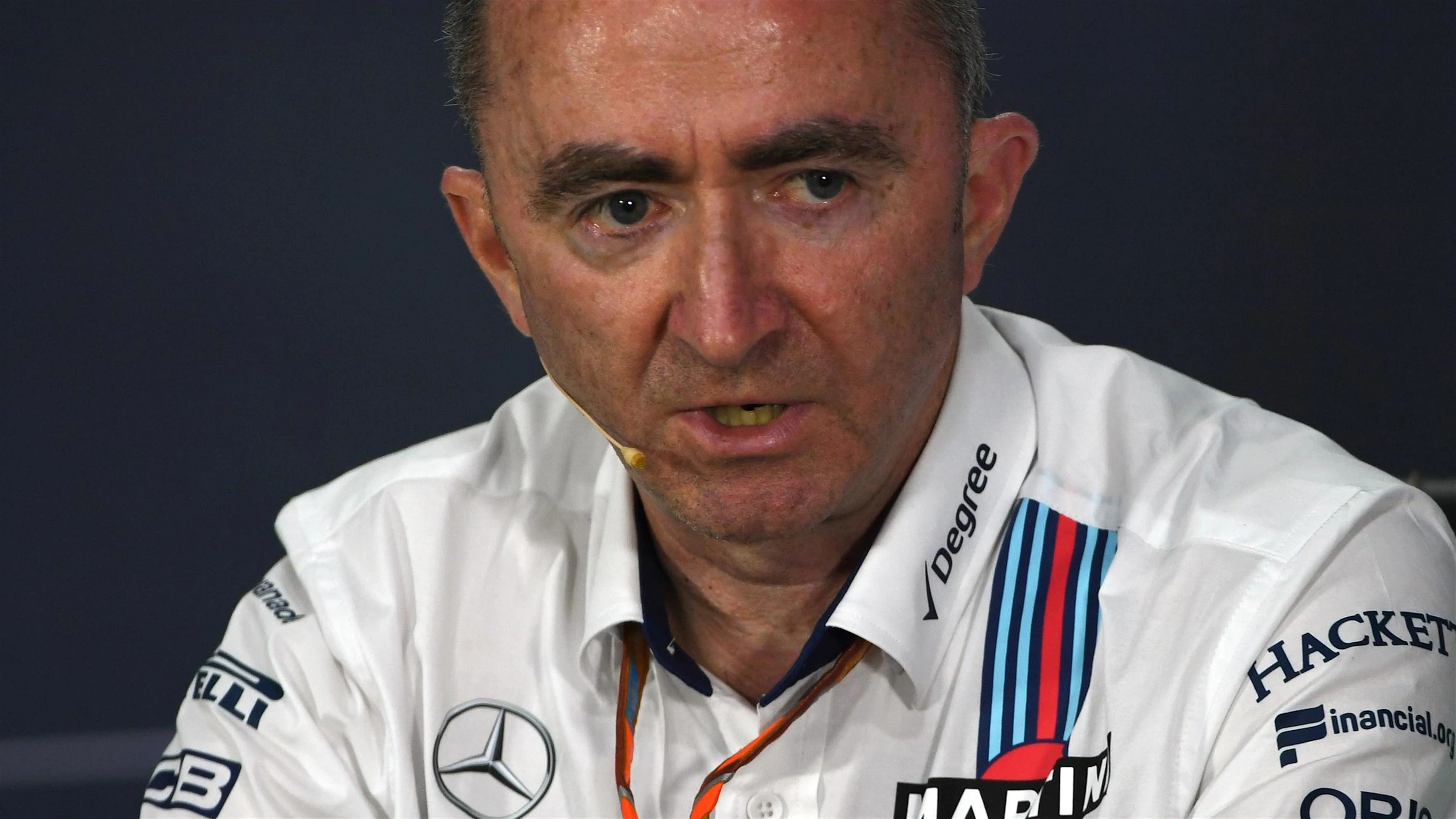 Paddy Lowe (GBR) Williams Shareholder and Technical Director in the Press Conference at Formula One