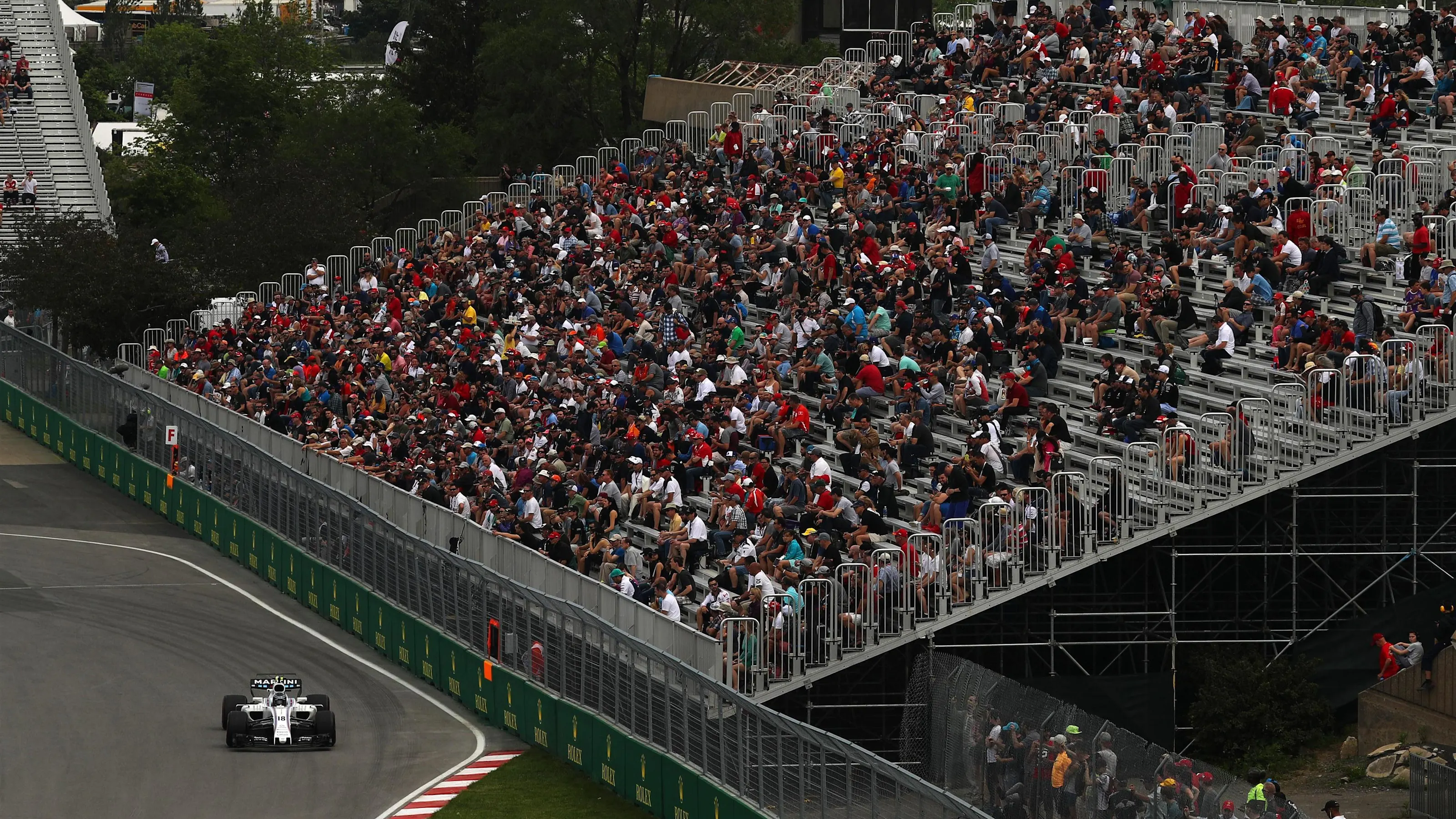 Lance Stroll (CDN) Williams FW40 at Formula One World Championship, Rd7, Canadian Grand Prix,