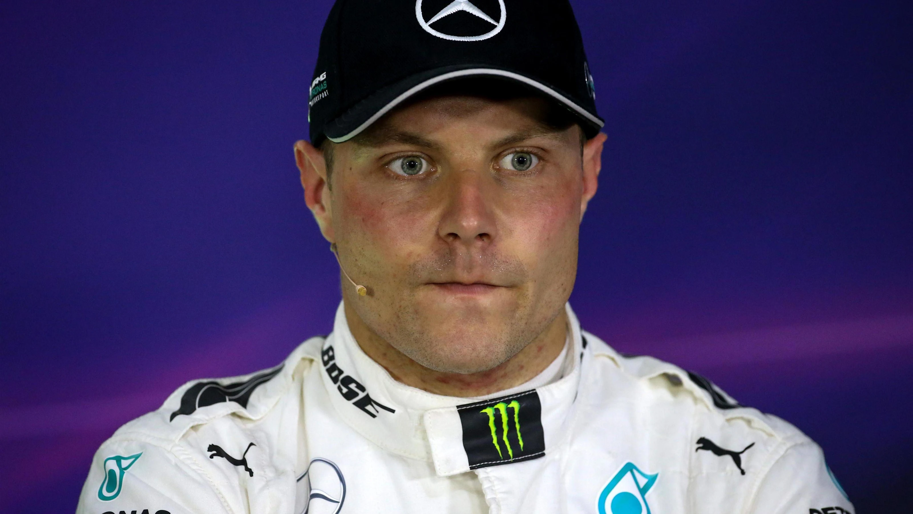 Valtteri Bottas (FIN) Mercedes AMG F1 in the Press Conference at Formula One World Championship,