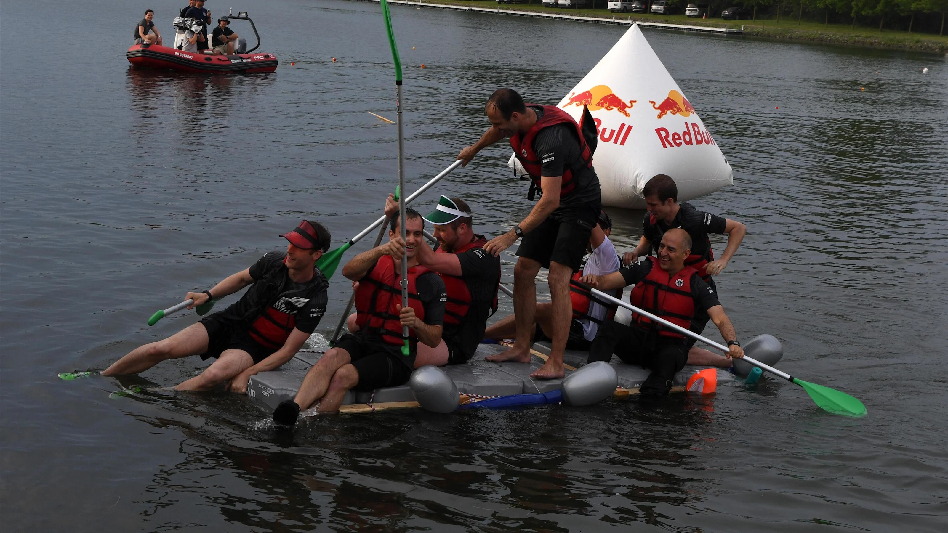 Red Bull Racing at the raft race at Formula One World Championship, Rd7, Canadian Grand Prix,