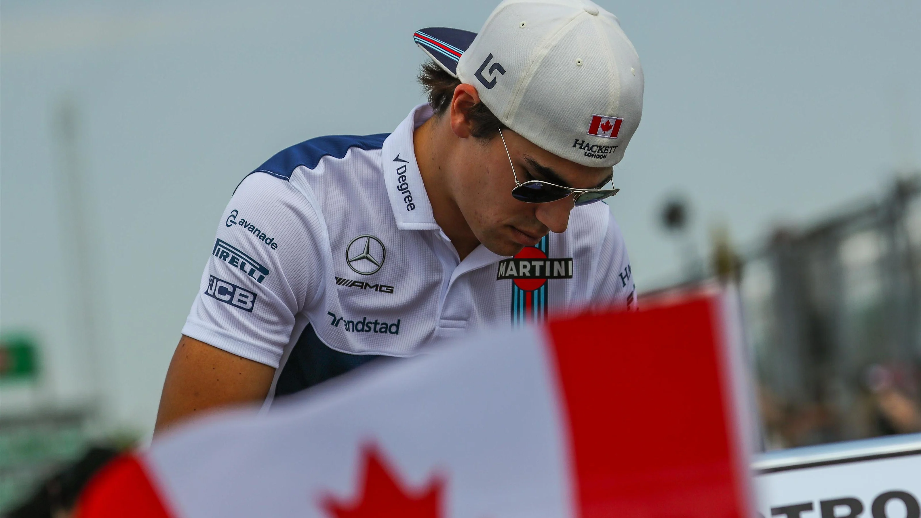 Lance Stroll (CDN) Williams on the drivers parade at Formula One World Championship, Rd7, Canadian