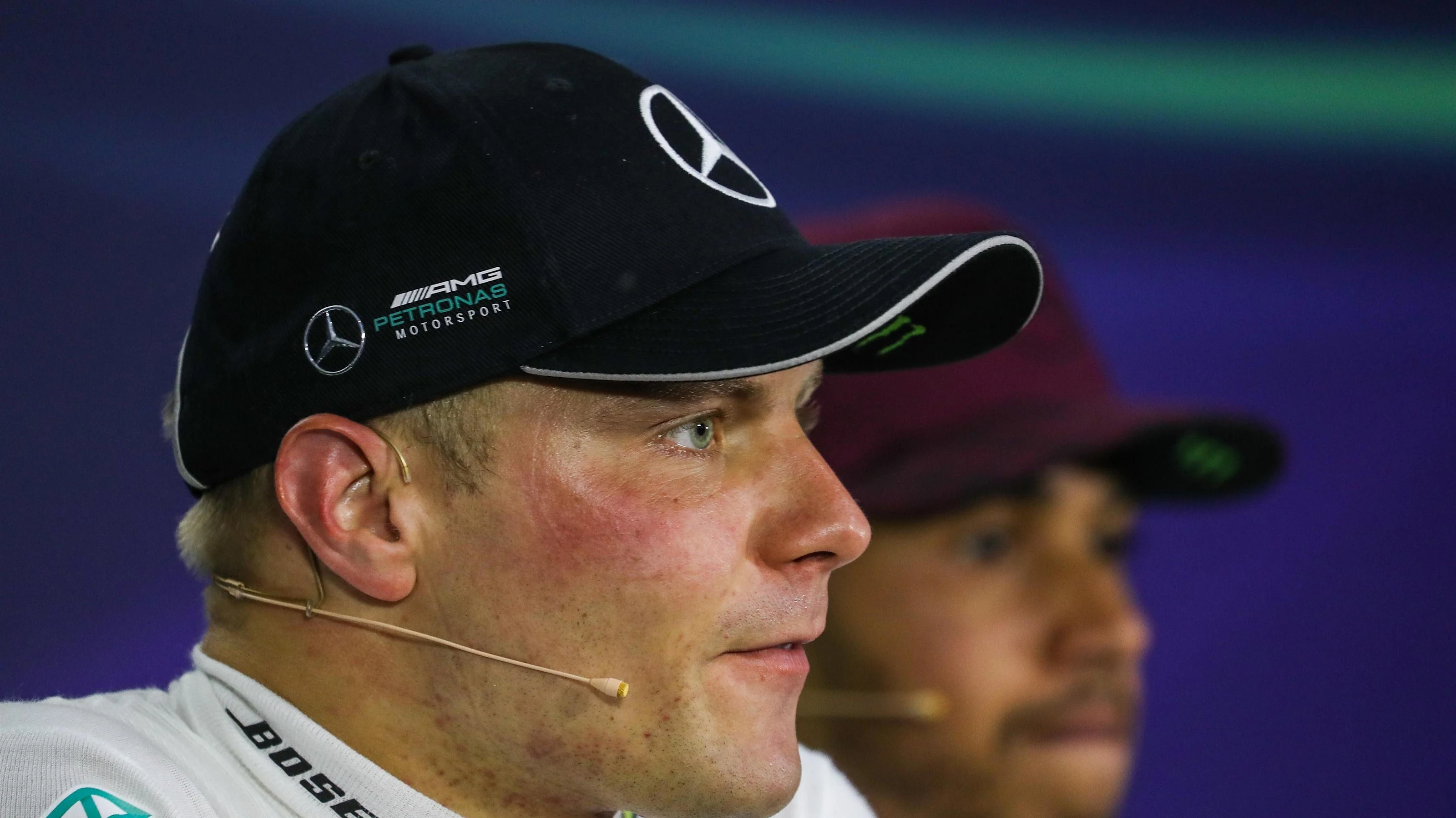 Valtteri Bottas (FIN) Mercedes AMG F1 in the Press Conference at Formula One World Championship,