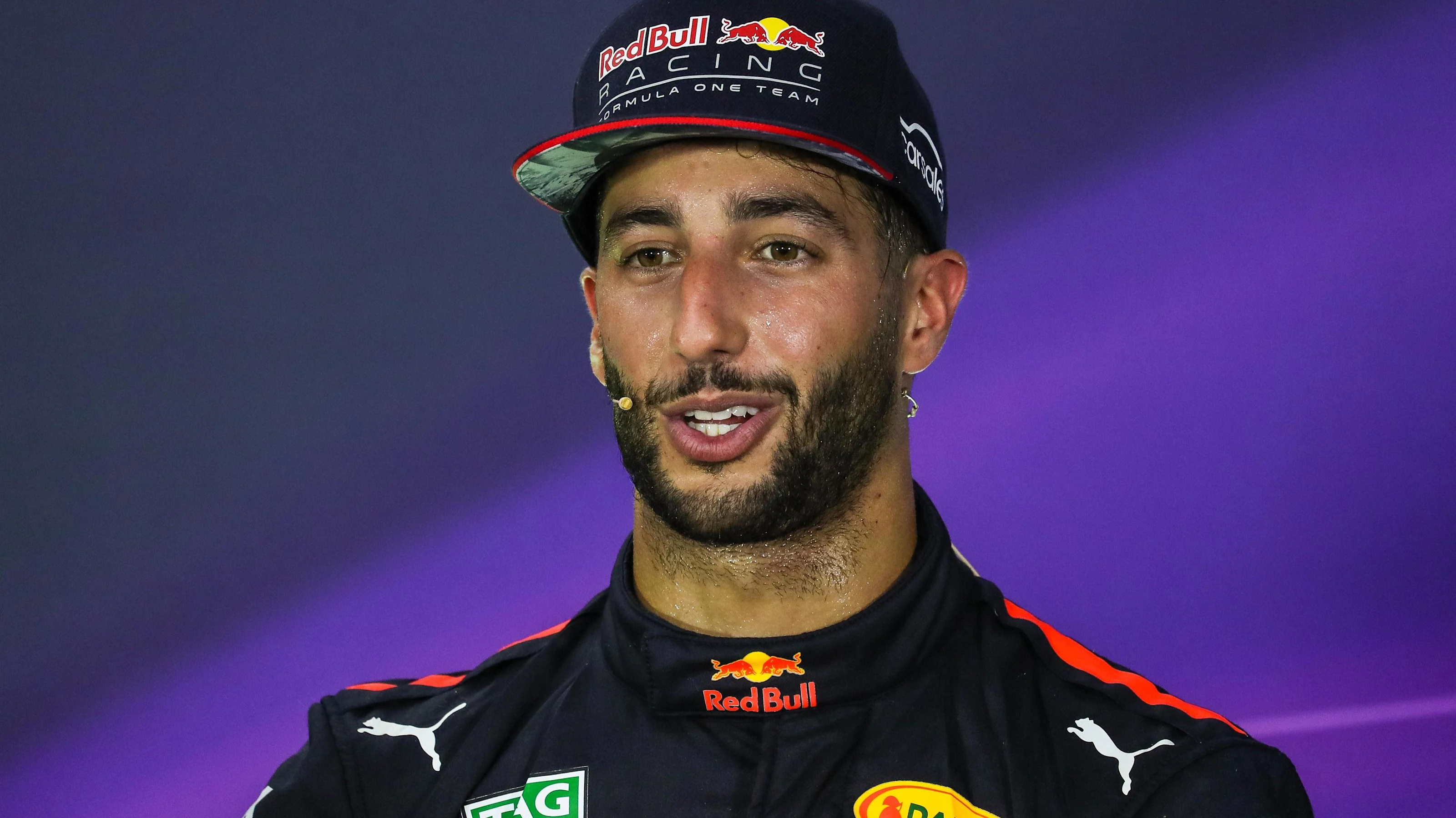 Daniel Ricciardo (AUS) Red Bull Racing in the Press Conference at Formula One World Championship,