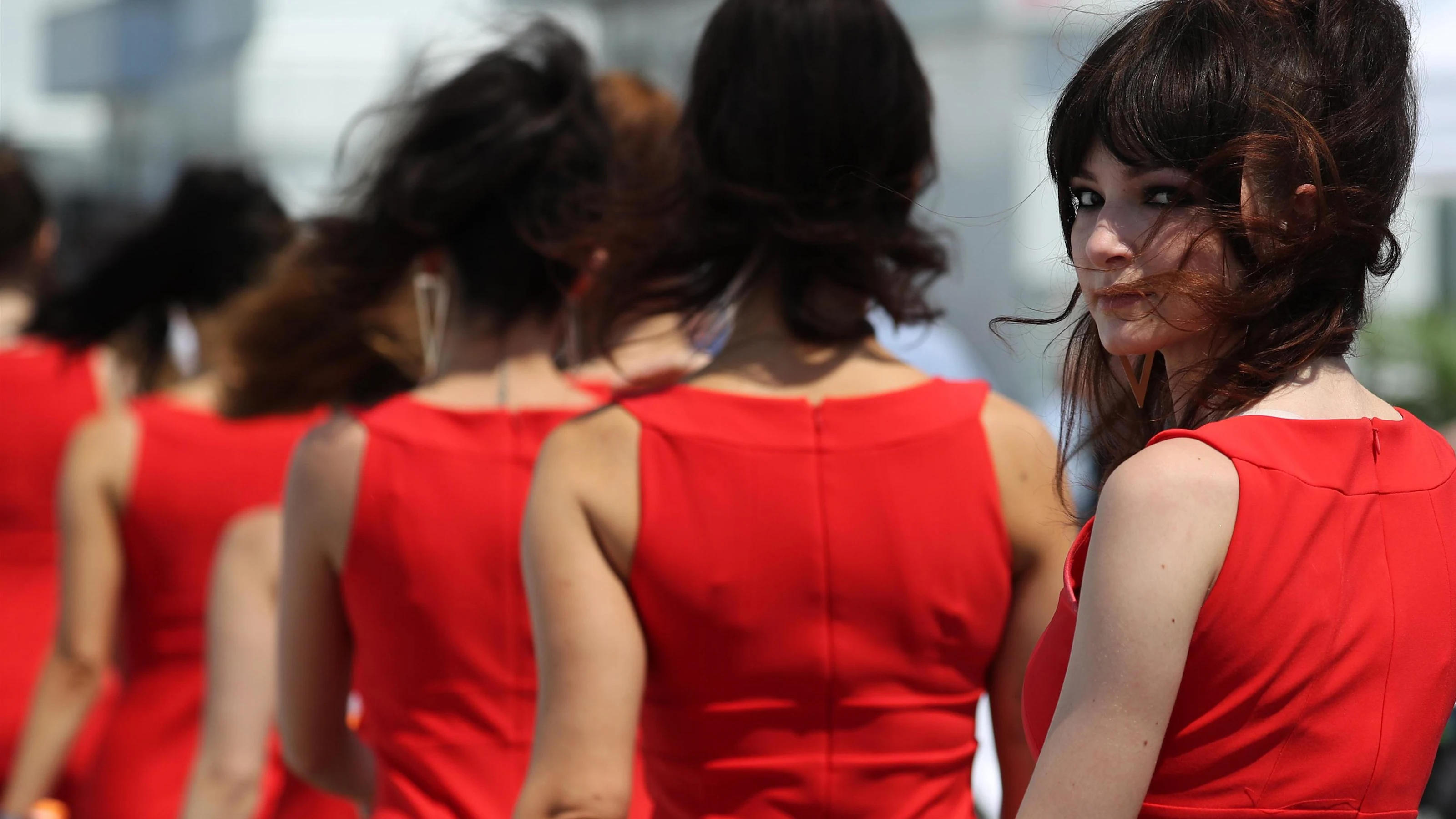 Grid girls at Formula One World Championship, Rd7, Canadian Grand Prix, Race, Montreal, Canada,