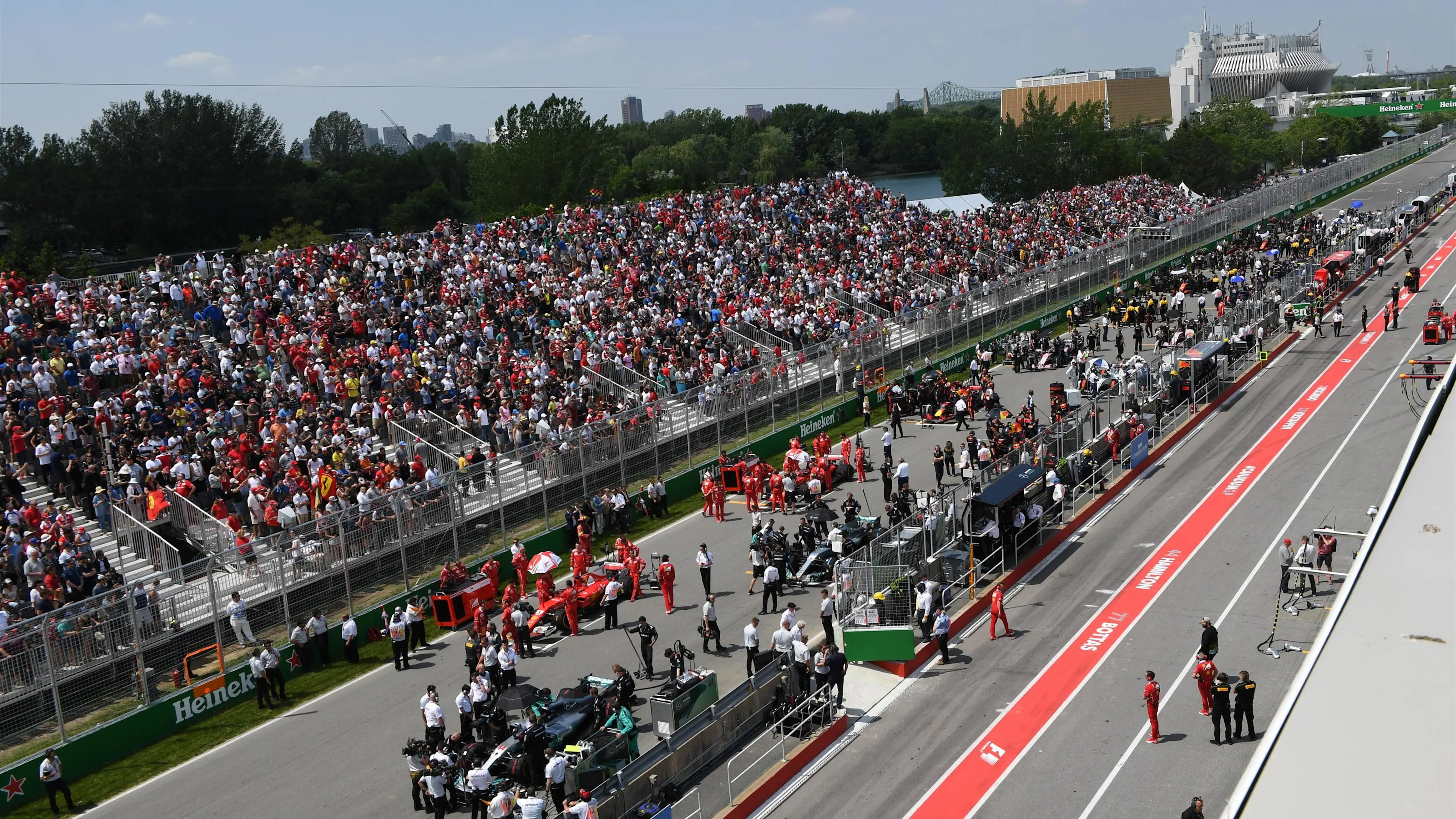 Grid at Formula One World Championship, Rd7, Canadian Grand Prix, Race, Montreal, Canada, Sunday 11