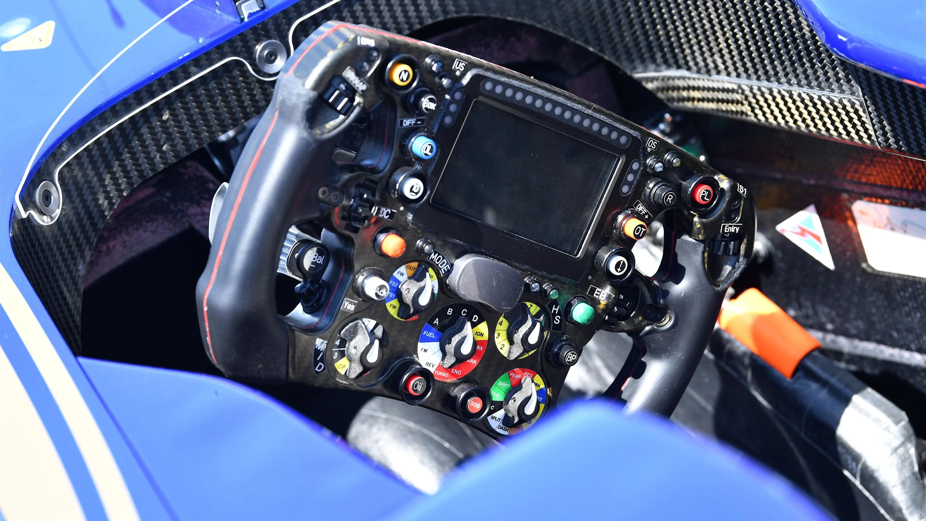 Sauber C36 steering wheel at Formula One World Championship, Rd7, Canadian Grand Prix,