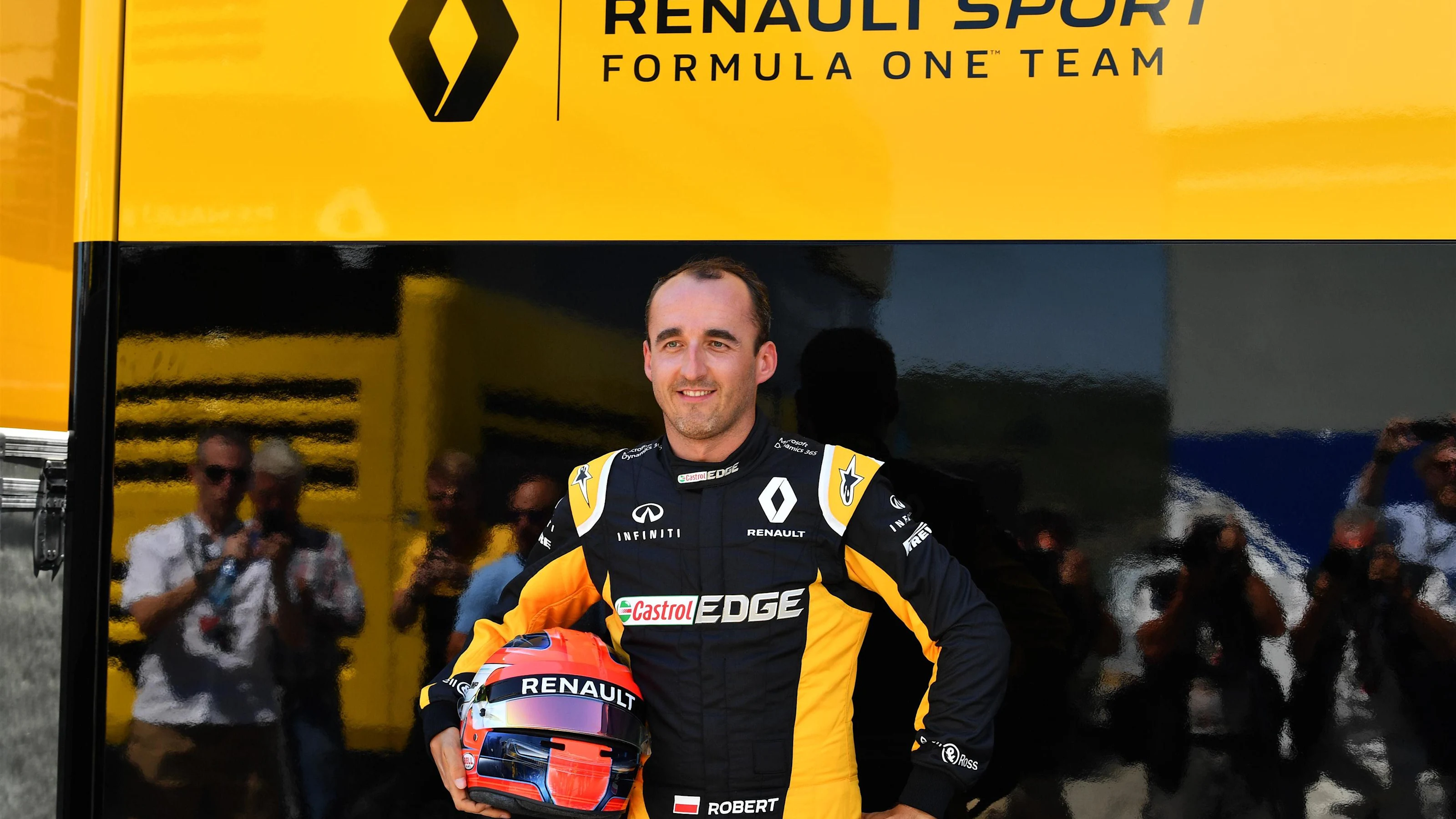 Robert Kubica (POL) Renault Sport F1 Team at Formula One Testing, Day One, Hungaroring, Hungary,