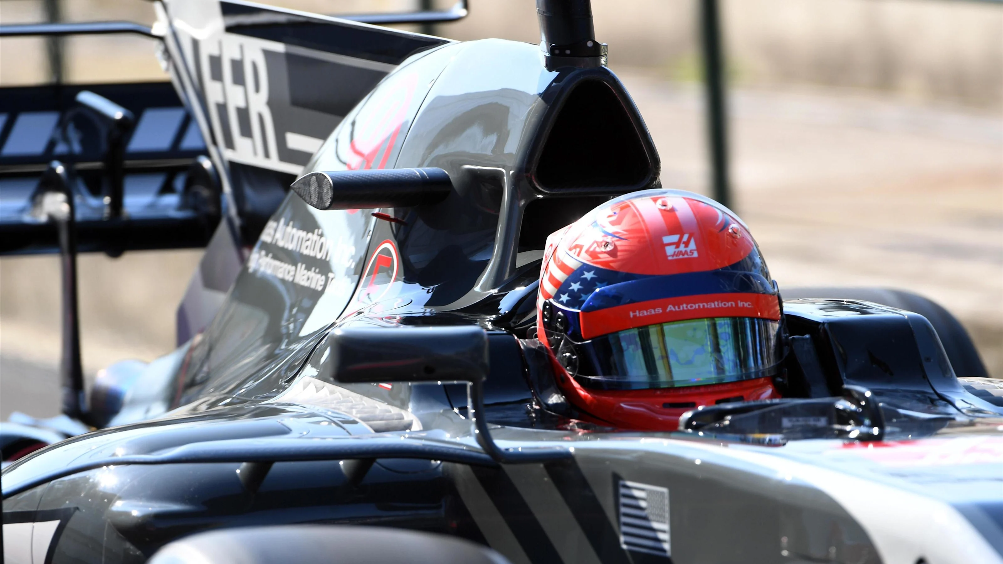 Santino Ferrucci (USA) Haas VF-17 at Formula One Testing, Day One, Hungaroring, Hungary, Tuesday 1