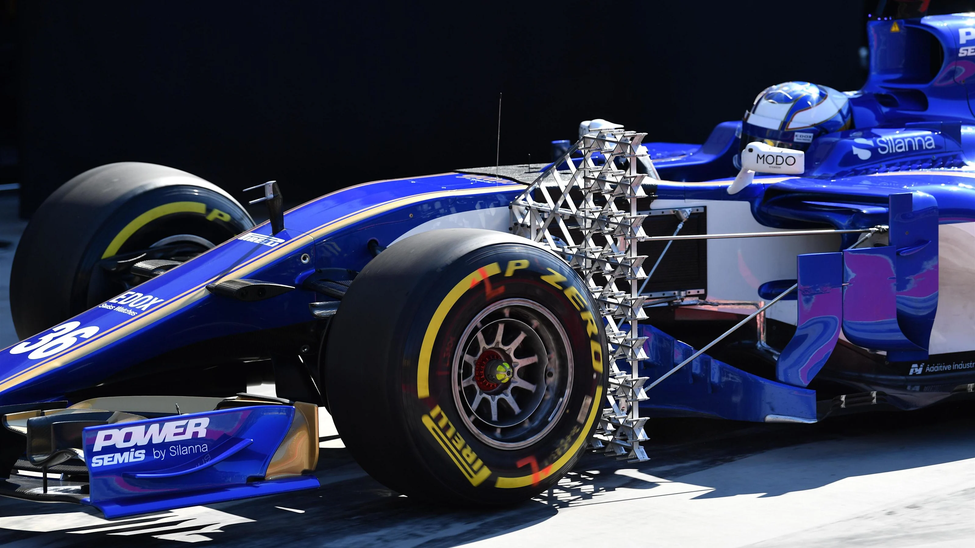 Gustav Malja (SWE) Sauber C36 with aero sensor at Formula One Testing, Day One, Hungaroring,