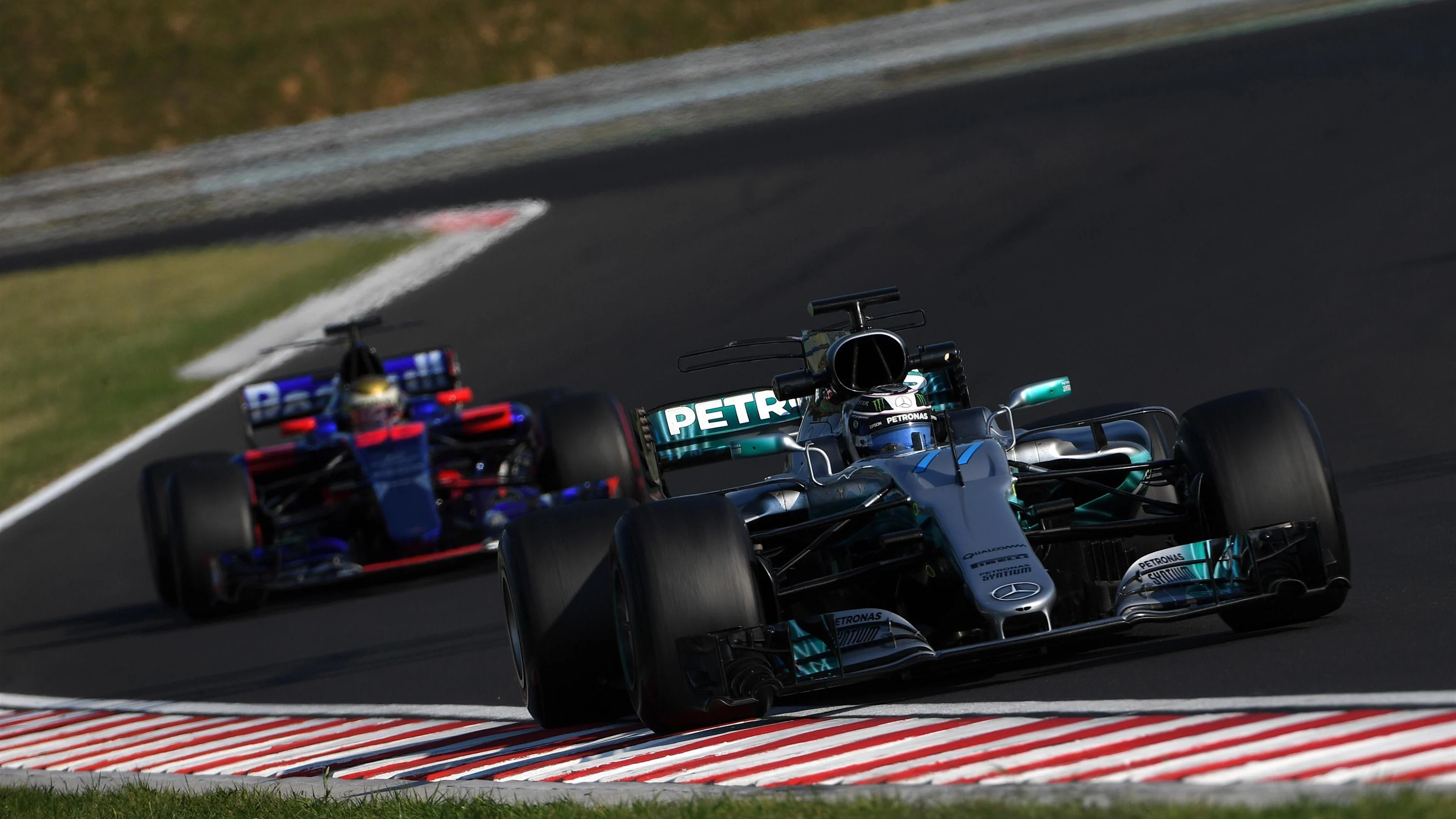 Valtteri Bottas (FIN) Mercedes-Benz F1 W08 Hybrid at Formula One Testing, Day One, Hungaroring,