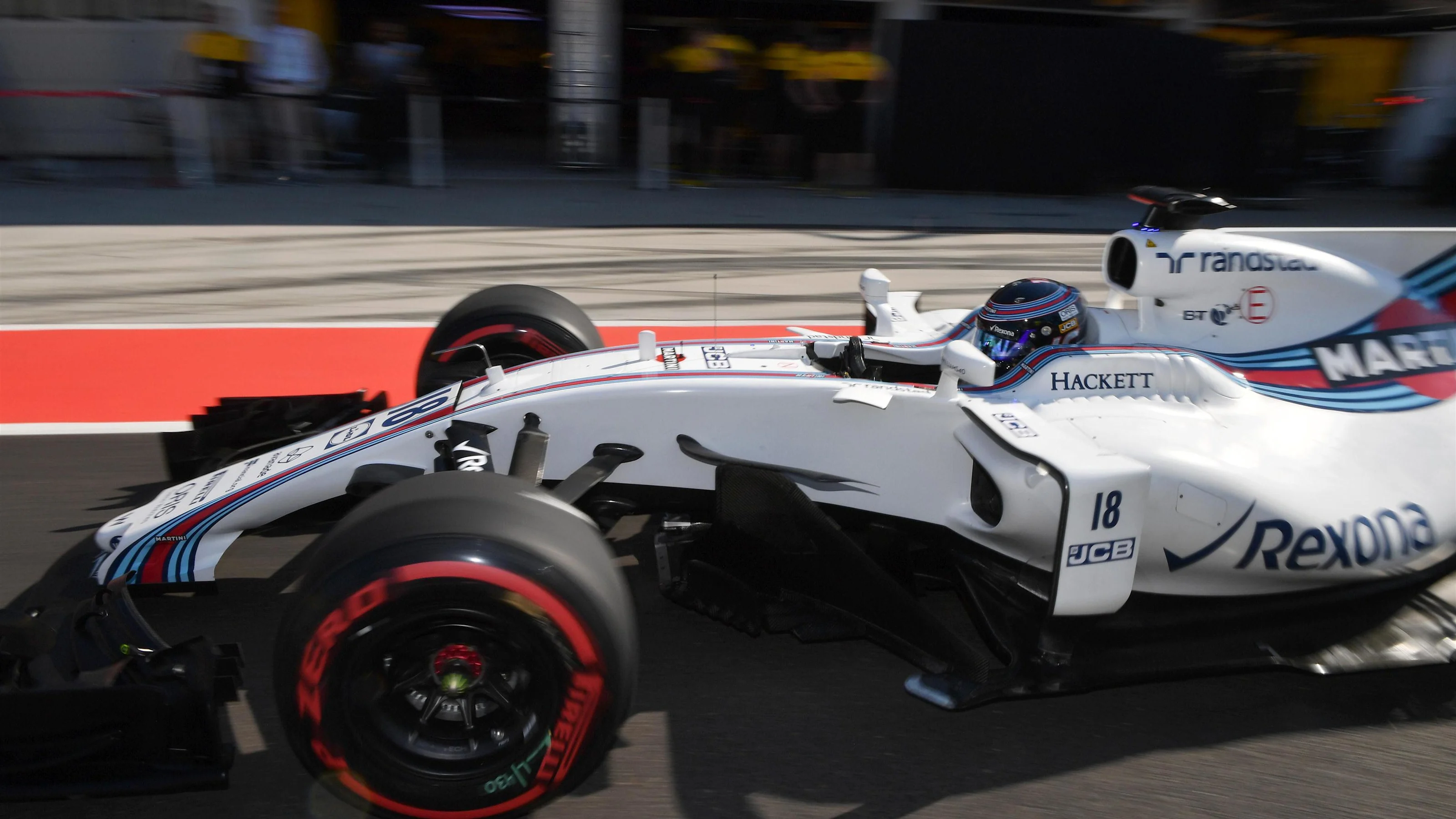Lance Stroll (CDN) Williams FW40 at Formula One Testing, Day One, Hungaroring, Hungary, Tuesday 1