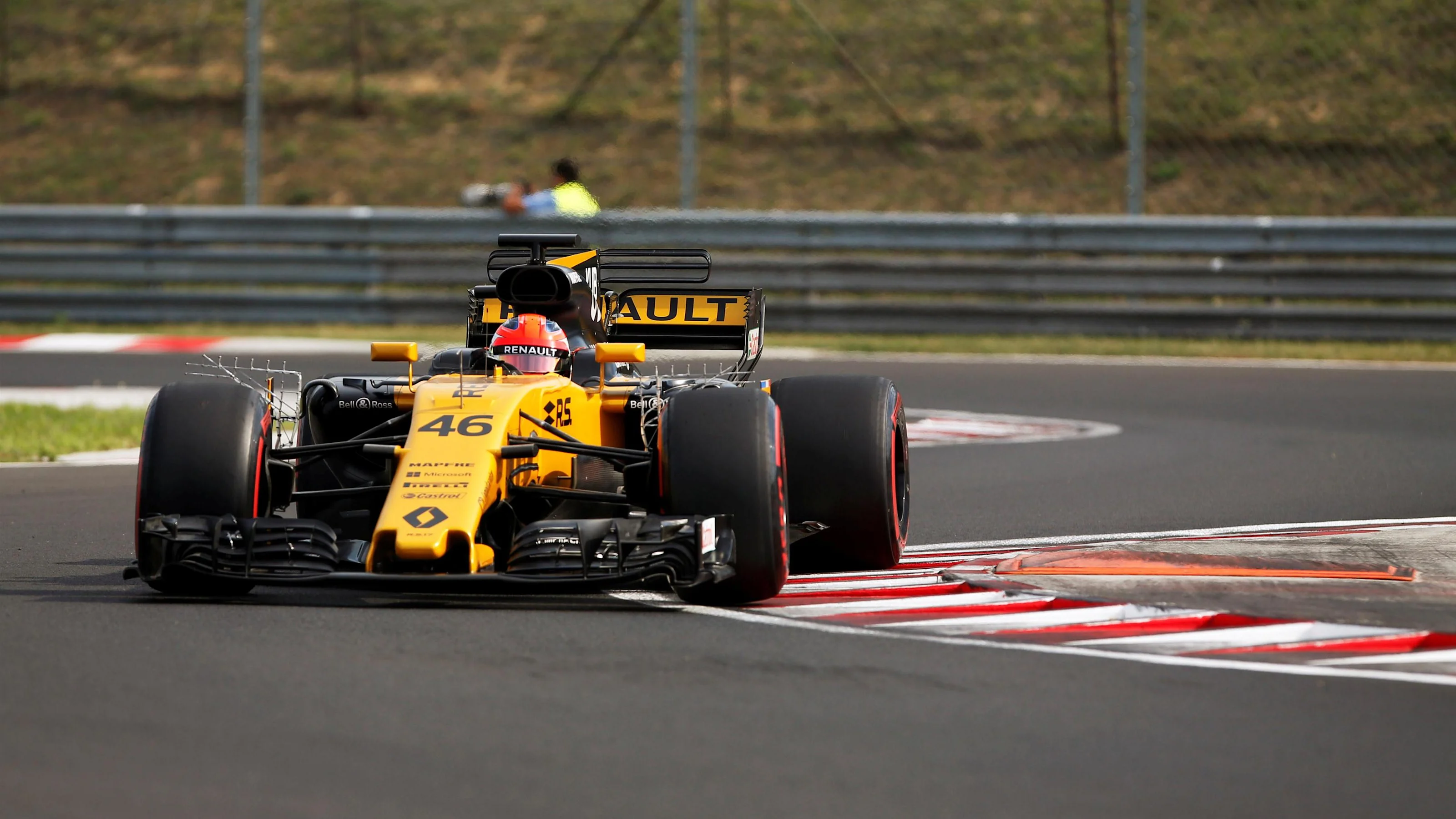 Robert Kubica (POL) Renault Sport F1 Team RS17 at Formula One Testing, Day Two, Hungaroring,