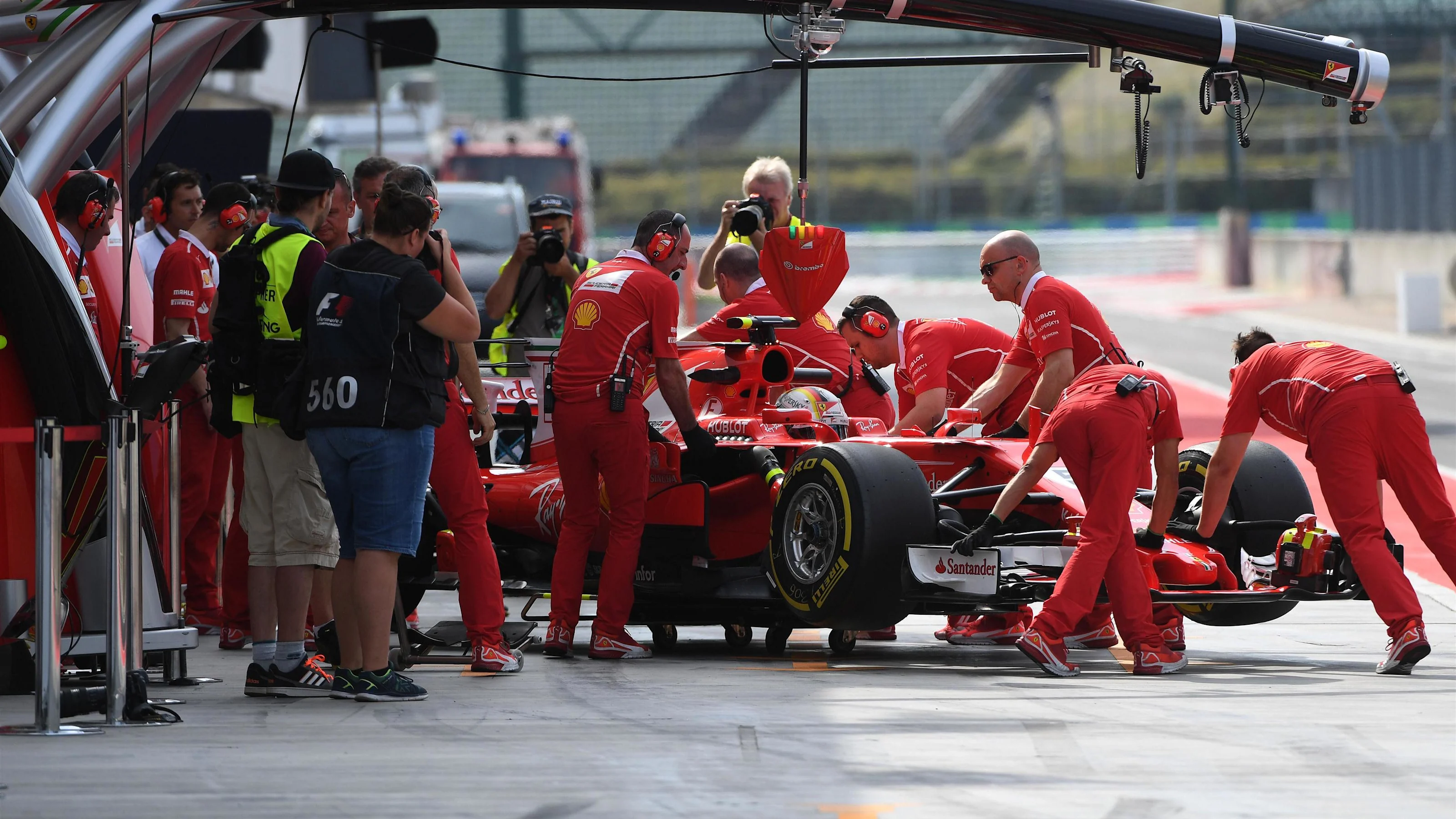 Sebastian Vettel (GER) Ferrari SF70-H at Formula One Testing, Day Two, Hungaroring, Hungary,