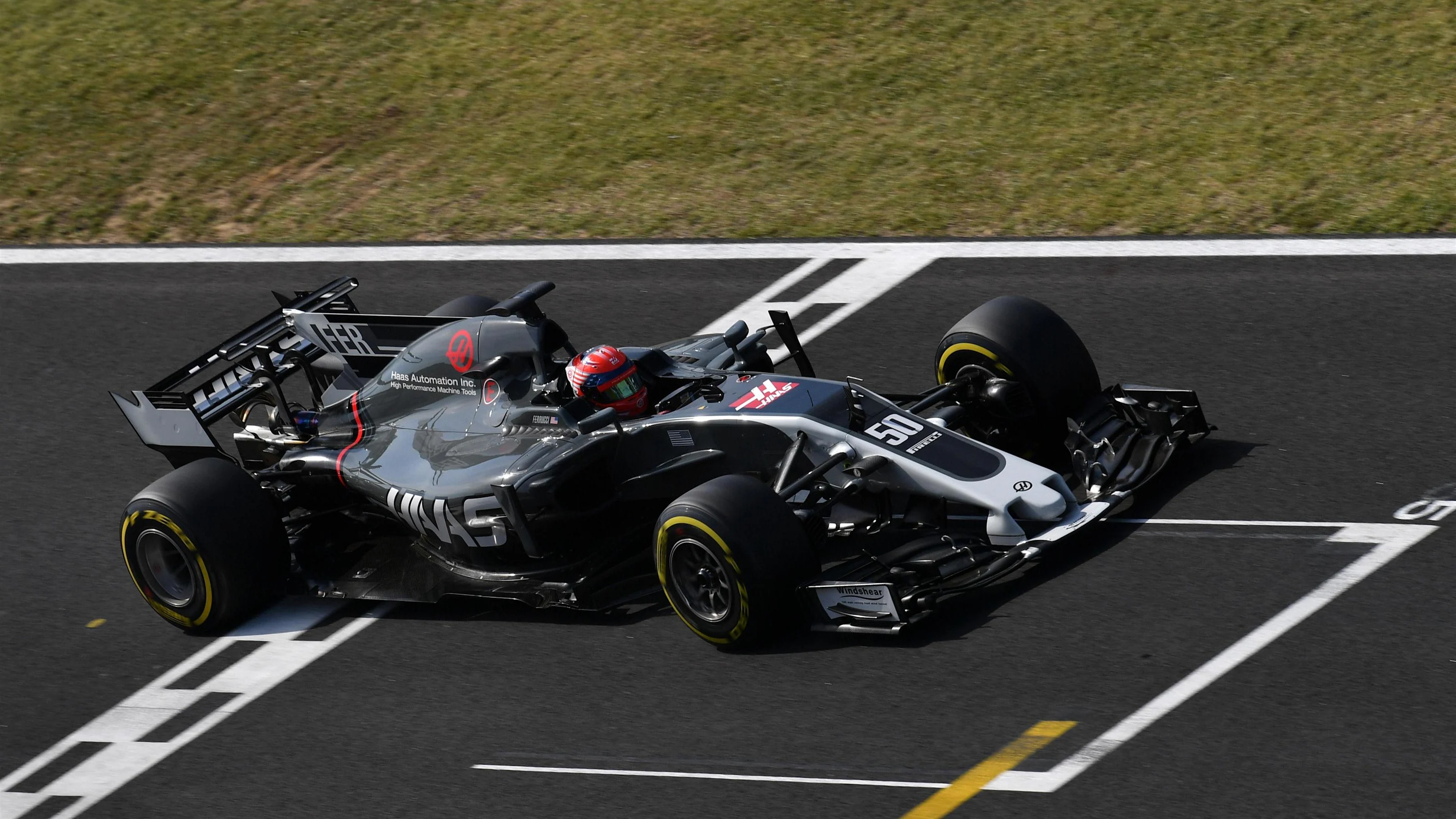 Santino Ferrucci (USA) Haas VF-17 at Formula One Testing, Day Two, Hungaroring, Hungary, Wednesday