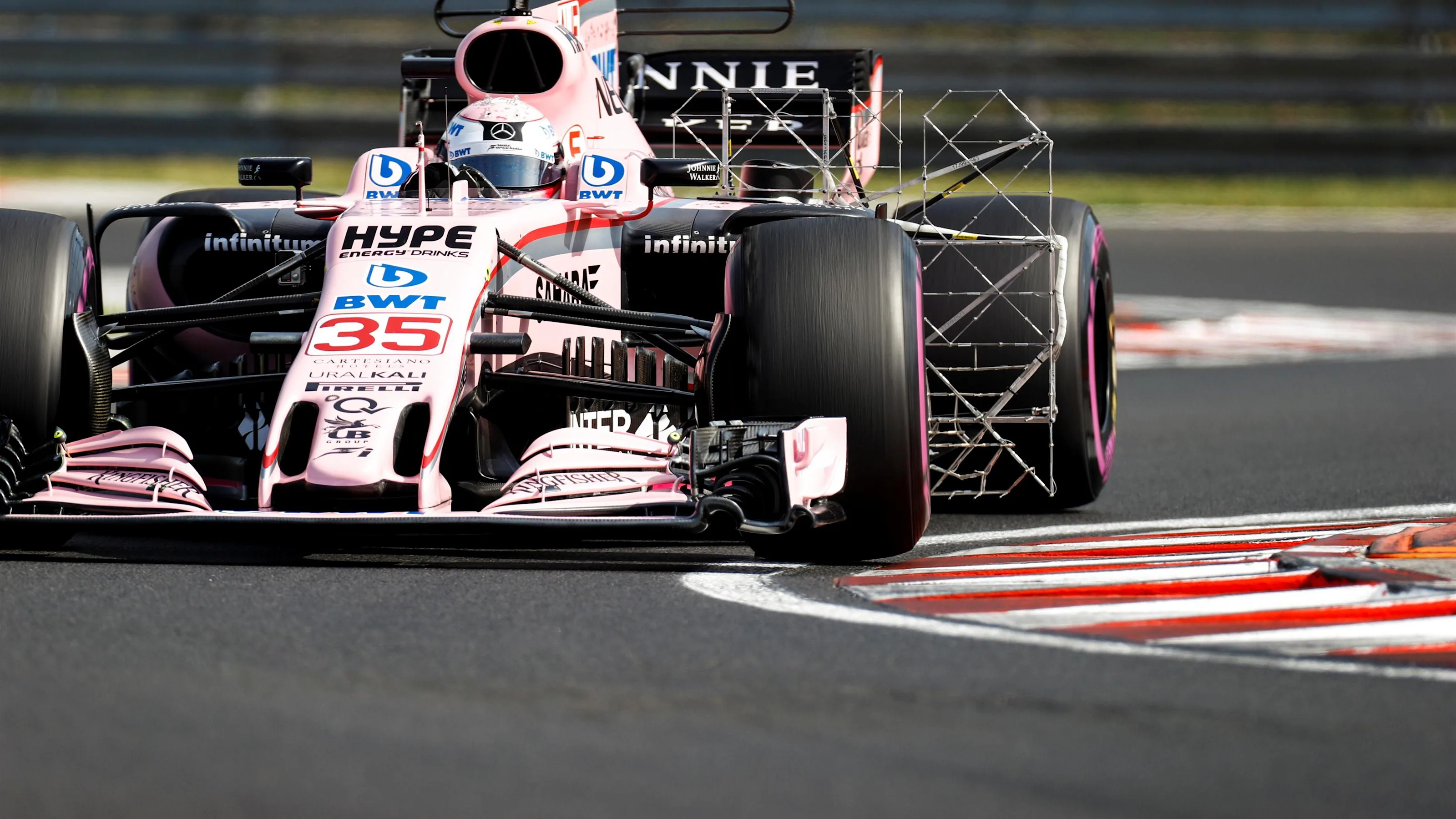 Lucas Auer (AUT) Force India VJM10 at Formula One Testing, Day Two, Hungaroring, Hungary, Wednesday