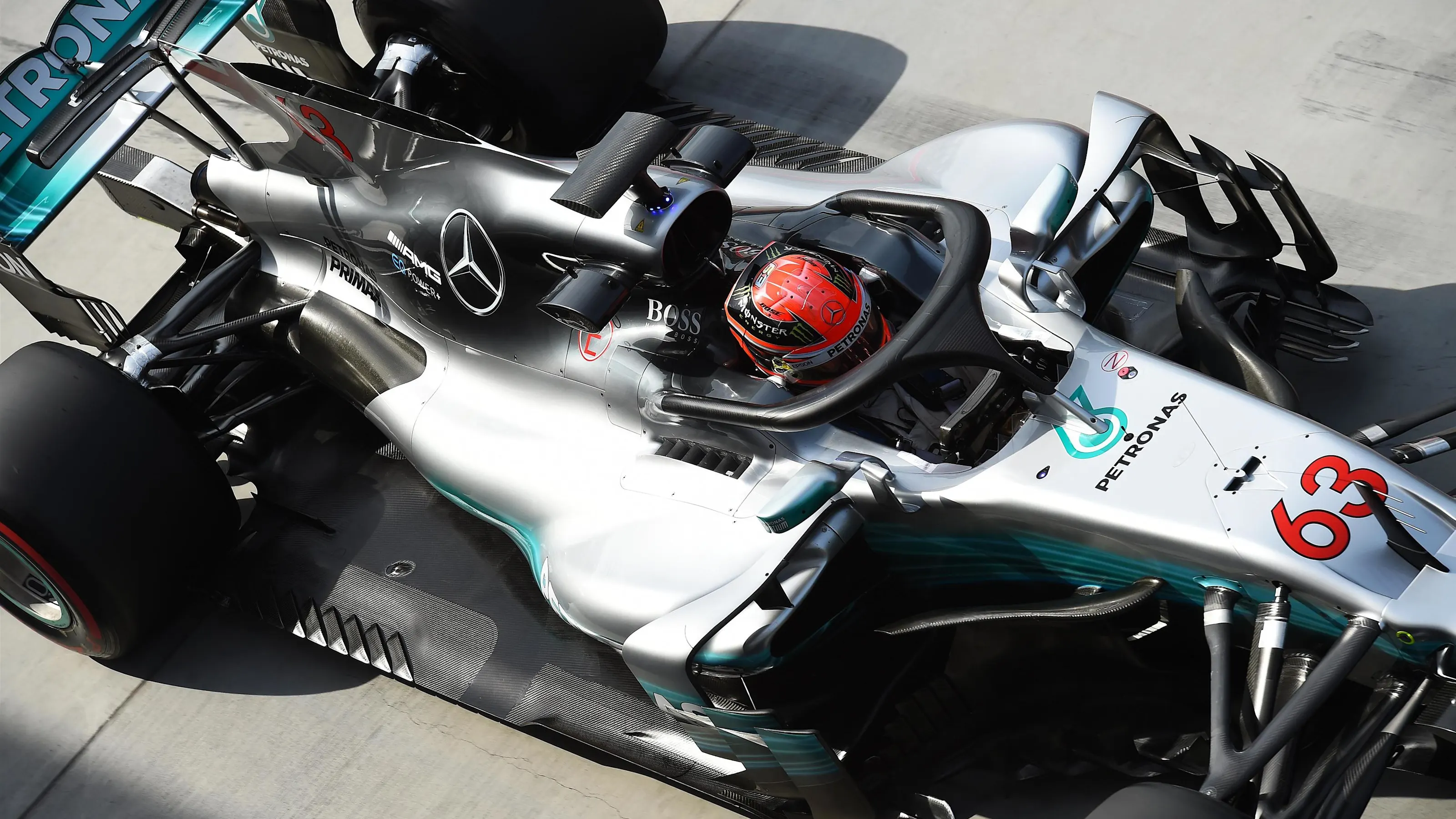 George Russell (GBR) Mercedes-Benz F1 W08 Hybrid at Formula One Testing, Day Two, Hungaroring,