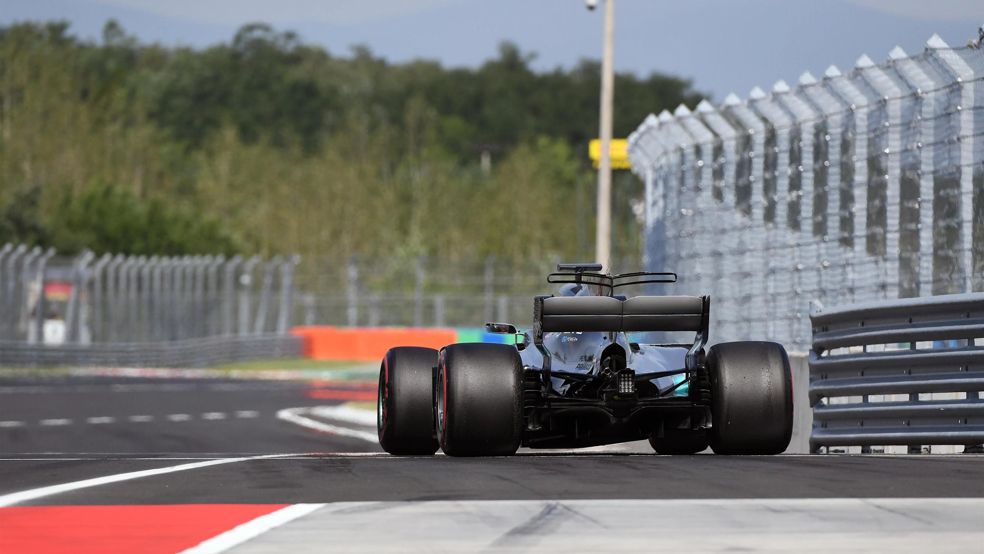 George Russell (GBR) Mercedes-Benz F1 W08 Hybrid at Formula One Testing, Day Two, Hungaroring,