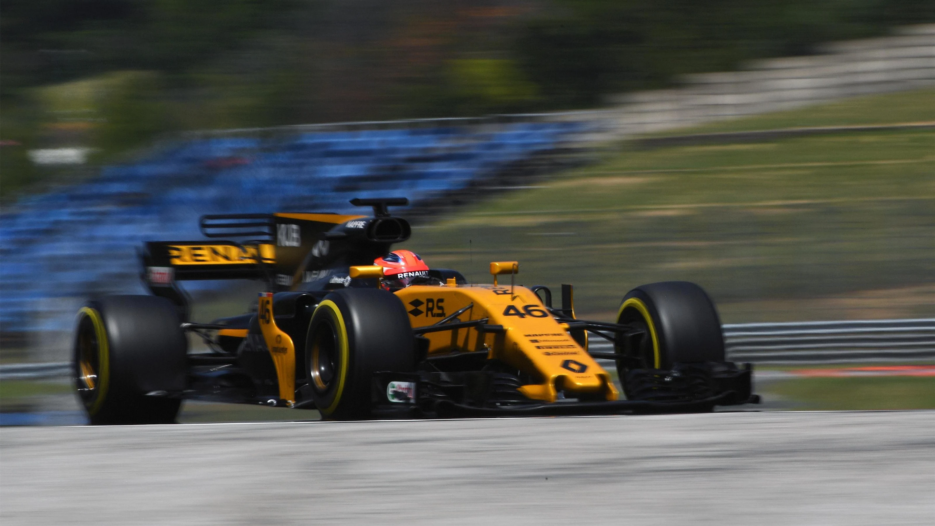 Robert Kubica (POL) Renault Sport F1 Team RS17 at Formula One Testing, Day Two, Hungaroring,