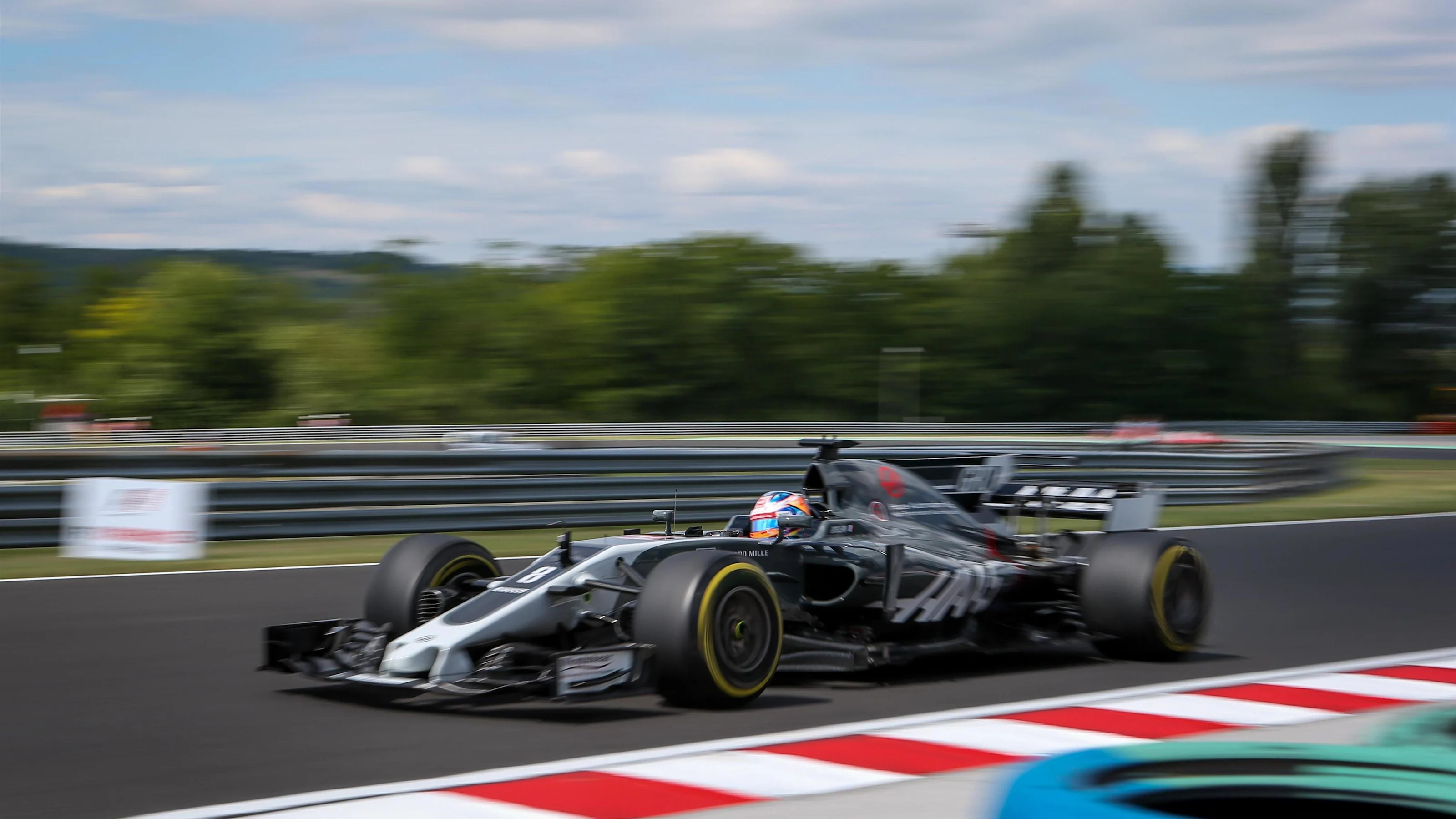 Romain Grosjean (FRA) Haas VF-17 at Formula One World Championship, Rd11, Hungarian Grand Prix,