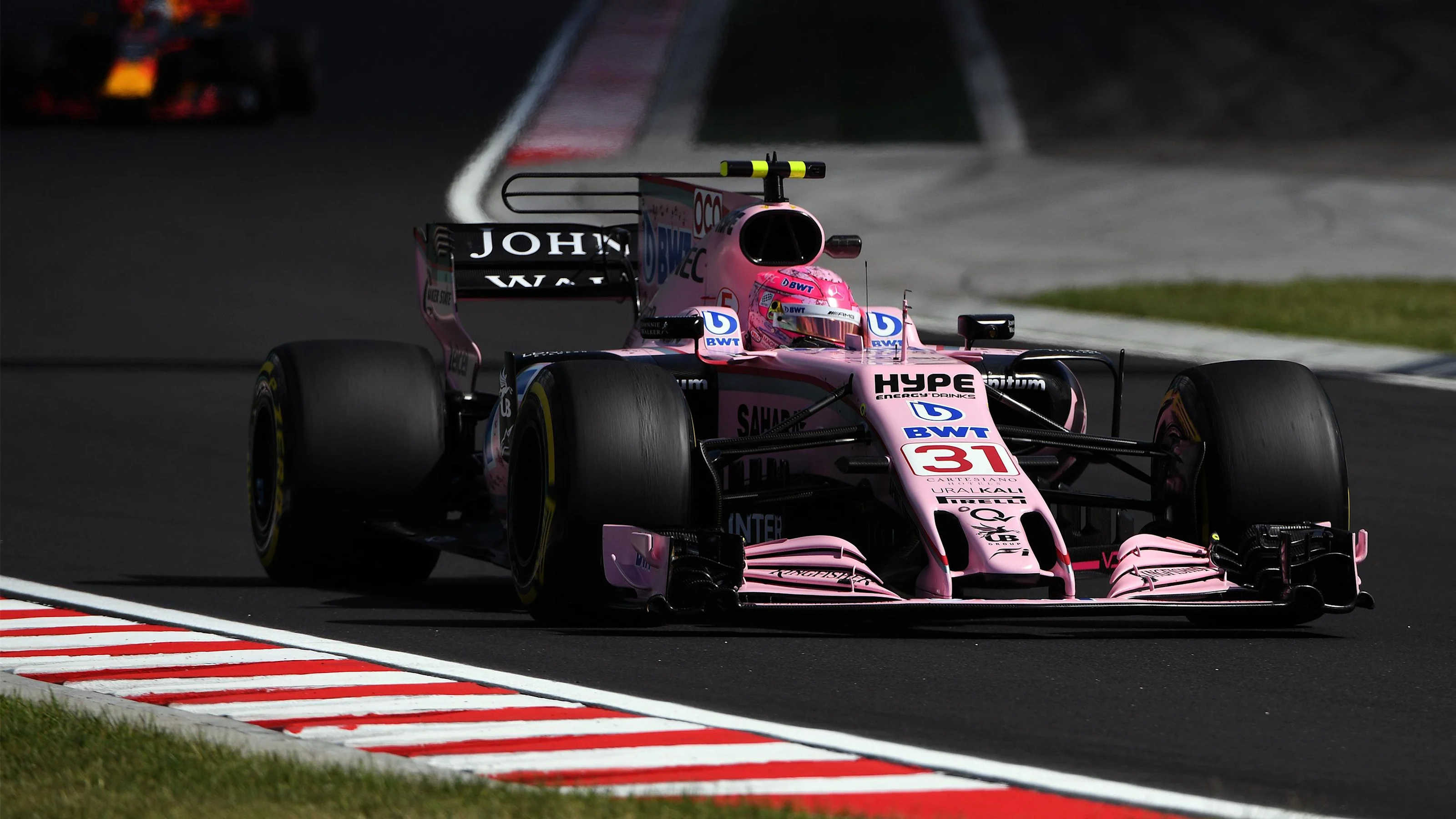 Esteban Ocon (FRA) Force India VJM10 at Formula One World Championship, Rd11, Hungarian Grand Prix,