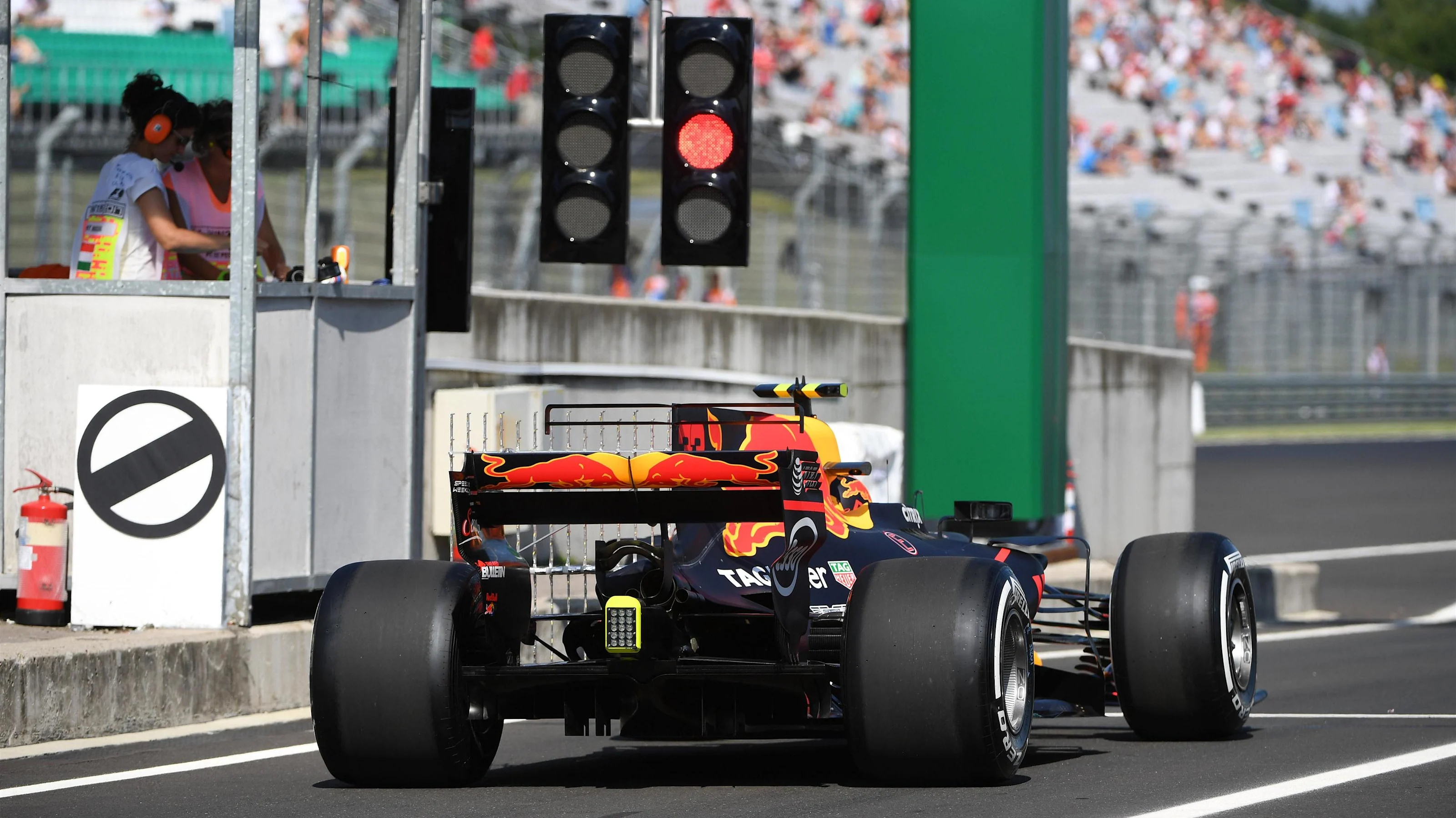 Max Verstappen (NED) Red Bull Racing RB13 at Formula One World Championship, Rd11, Hungarian Grand