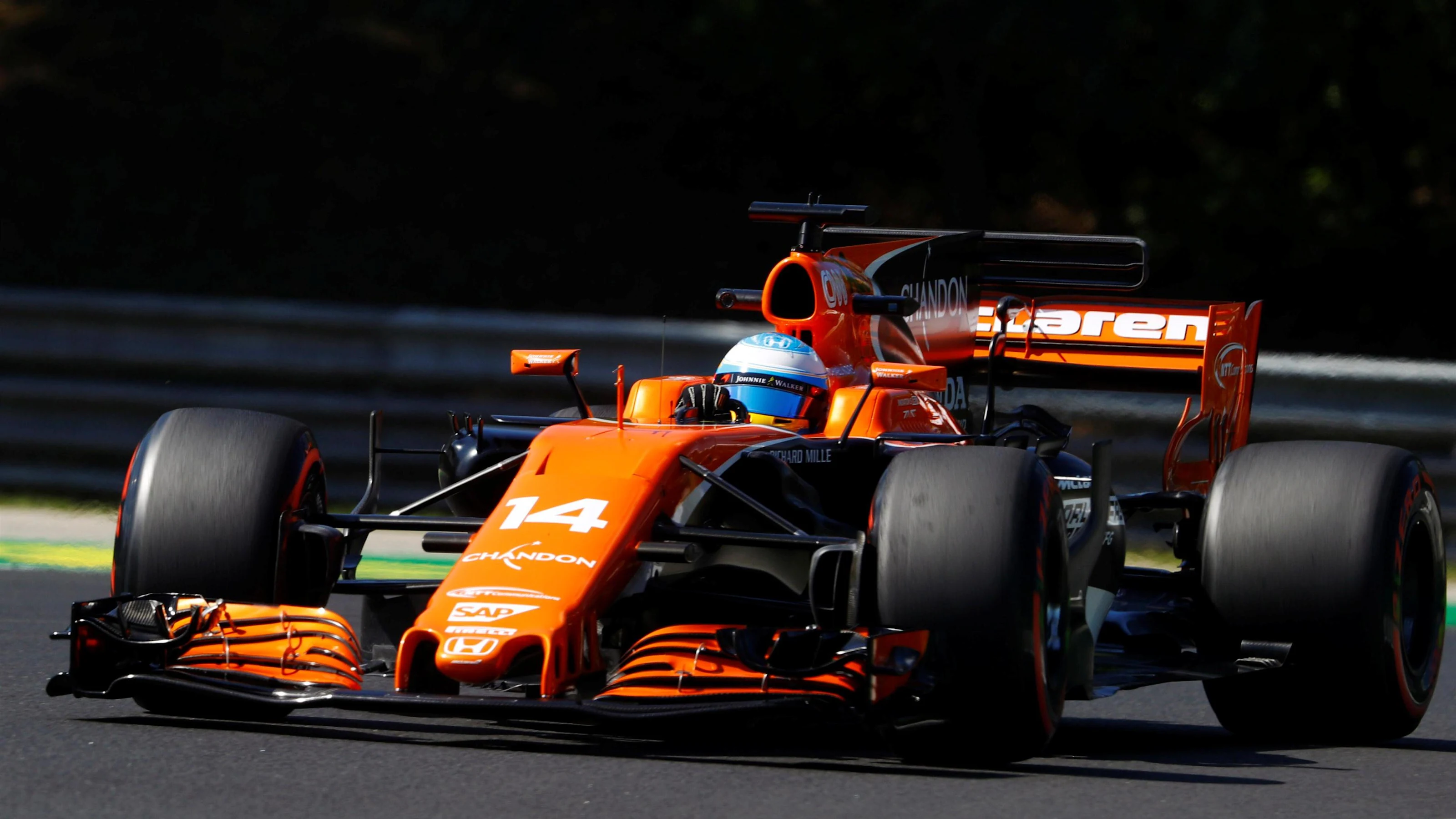 Fernando Alonso (ESP) McLaren MCL32 at Formula One World Championship, Rd11, Hungarian Grand Prix,