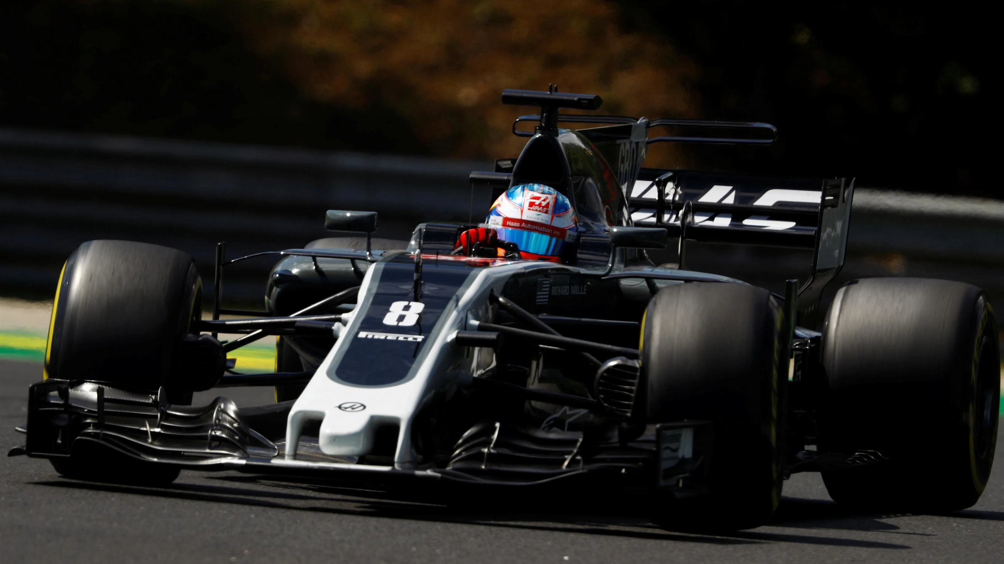 Romain Grosjean (FRA) Haas VF-17 at Formula One World Championship, Rd11, Hungarian Grand Prix,