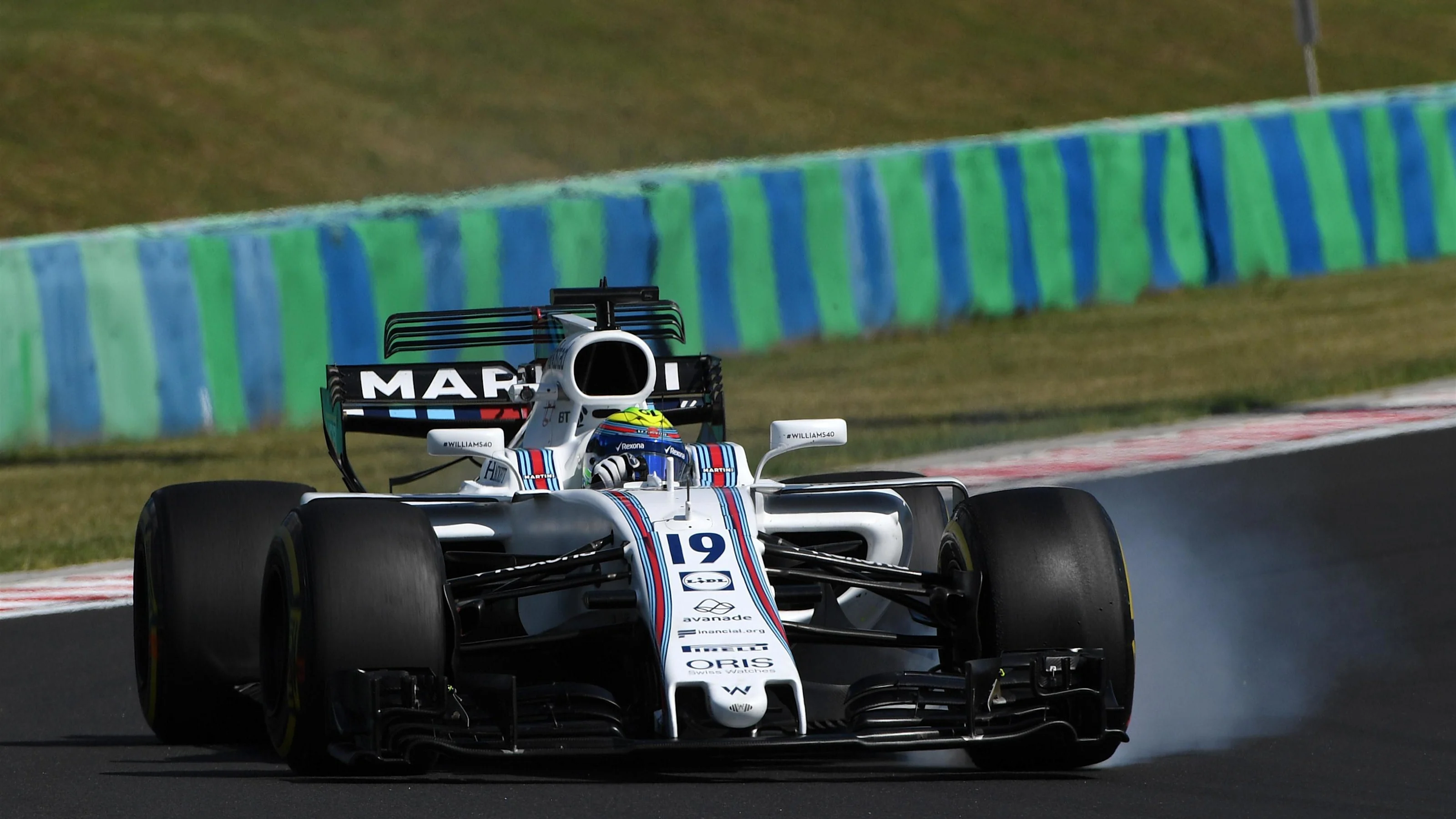 Felipe Massa (BRA) Williams FW40 looks up at Formula One World Championship, Rd11, Hungarian Grand