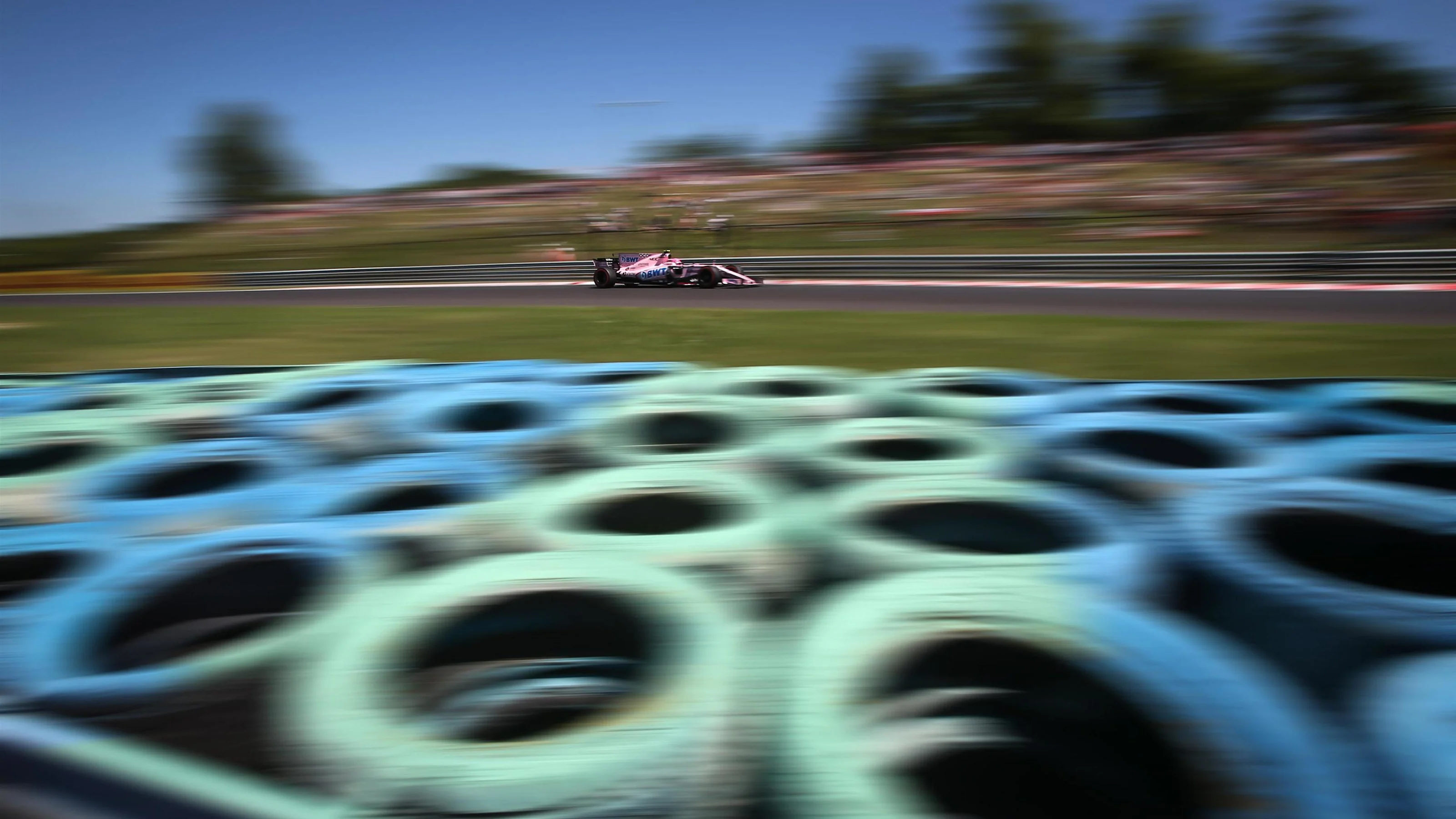 Esteban Ocon (FRA) Force India VJM10 at Formula One World Championship, Rd11, Hungarian Grand Prix,