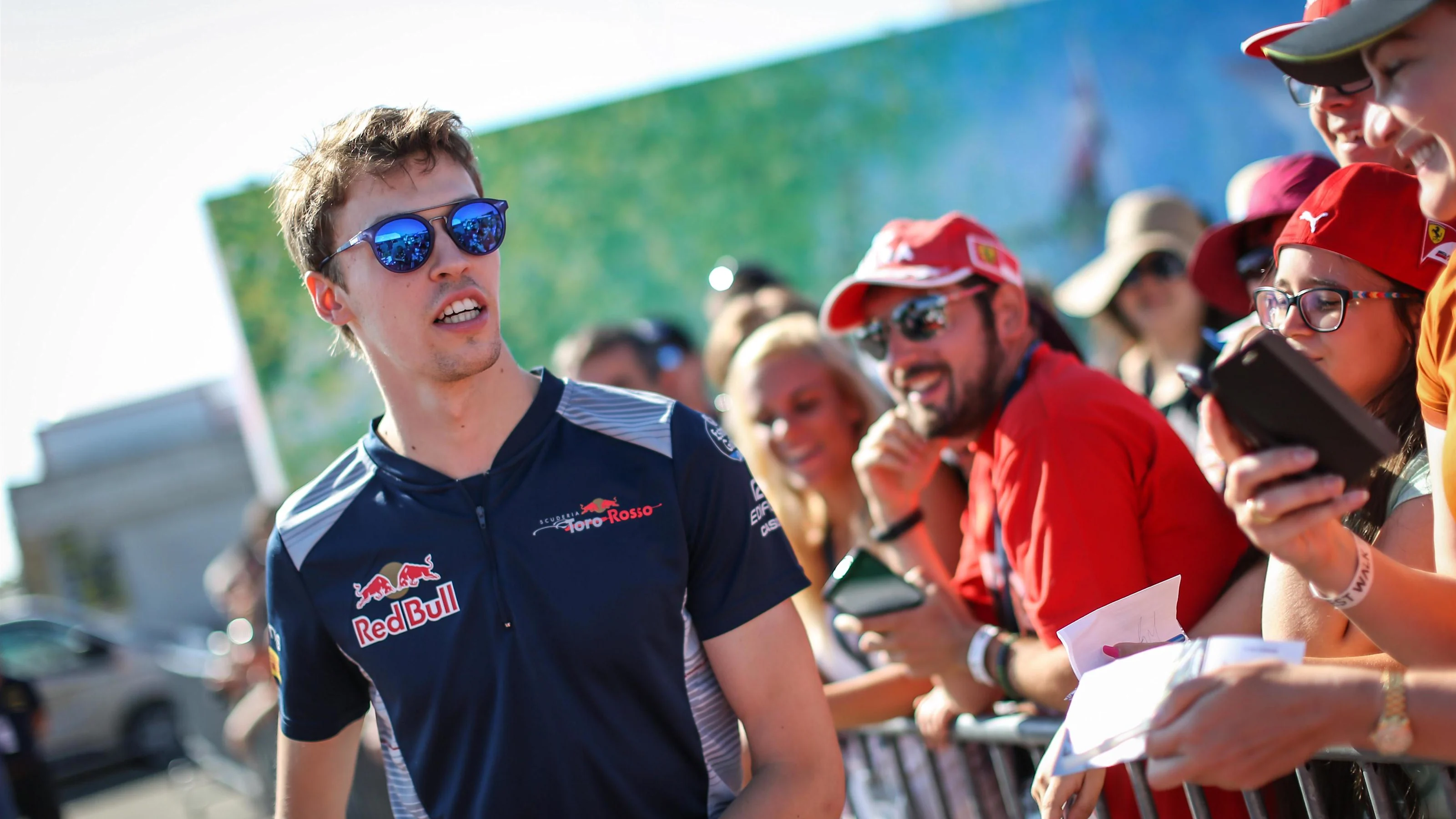 Daniil Kvyat (RUS) Scuderia Toro Rosso at the fans session at Formula One World Championship, Rd11,