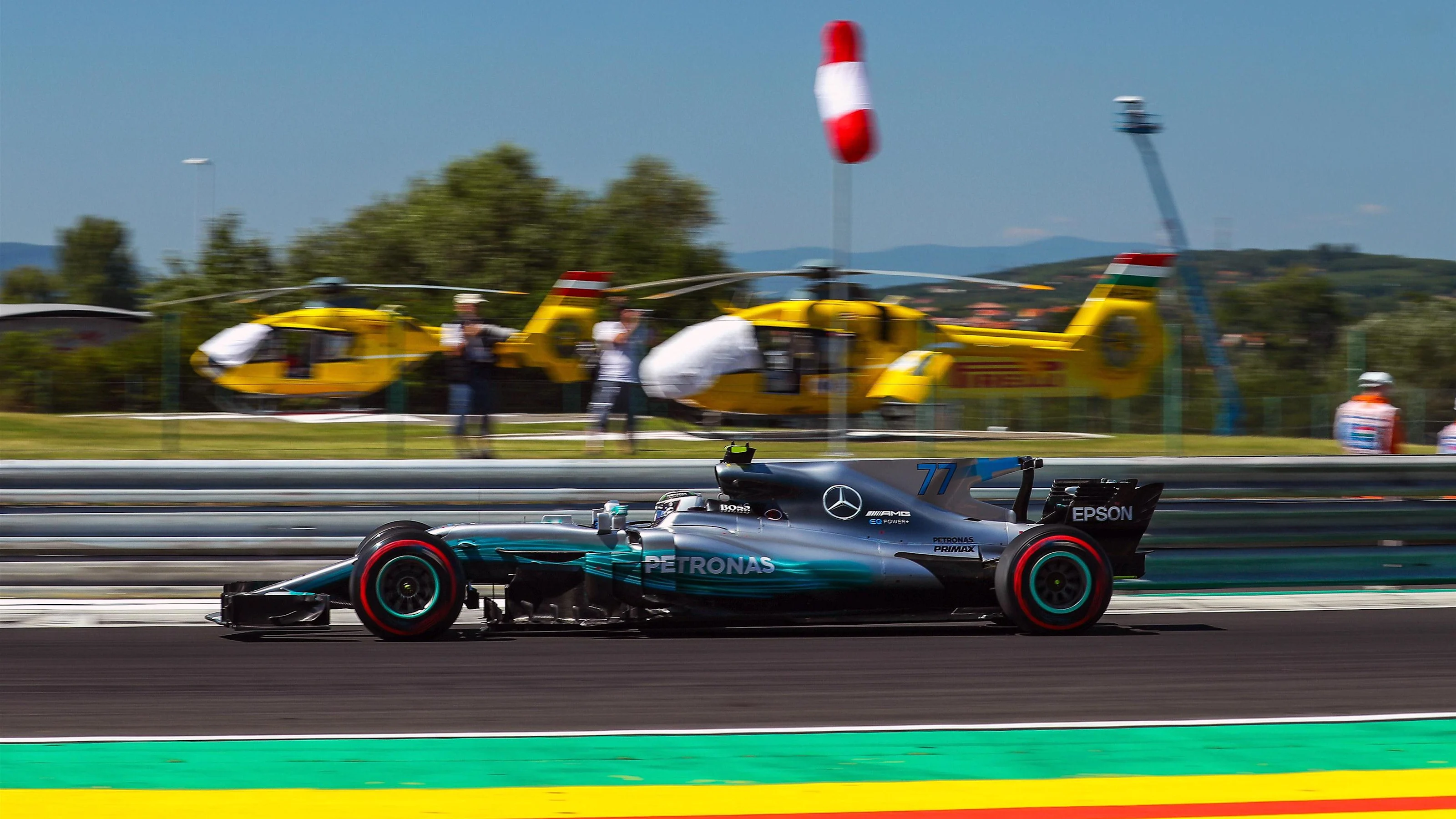 Valtteri Bottas (FIN) Mercedes-Benz F1 W08 Hybrid at Formula One World Championship, Rd11,