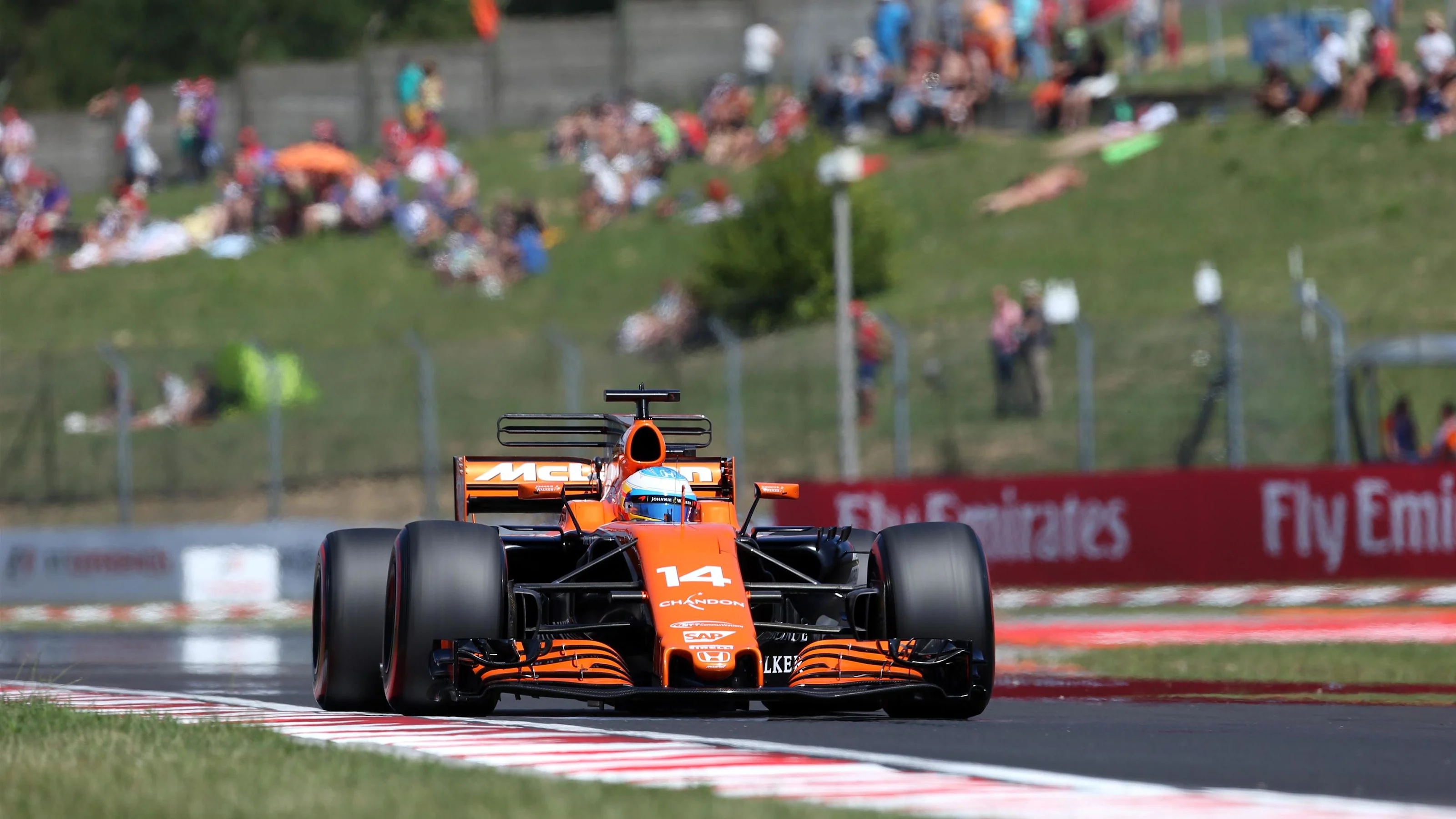Fernando Alonso (ESP) McLaren MCL32 at Formula One World Championship, Rd11, Hungarian Grand Prix,