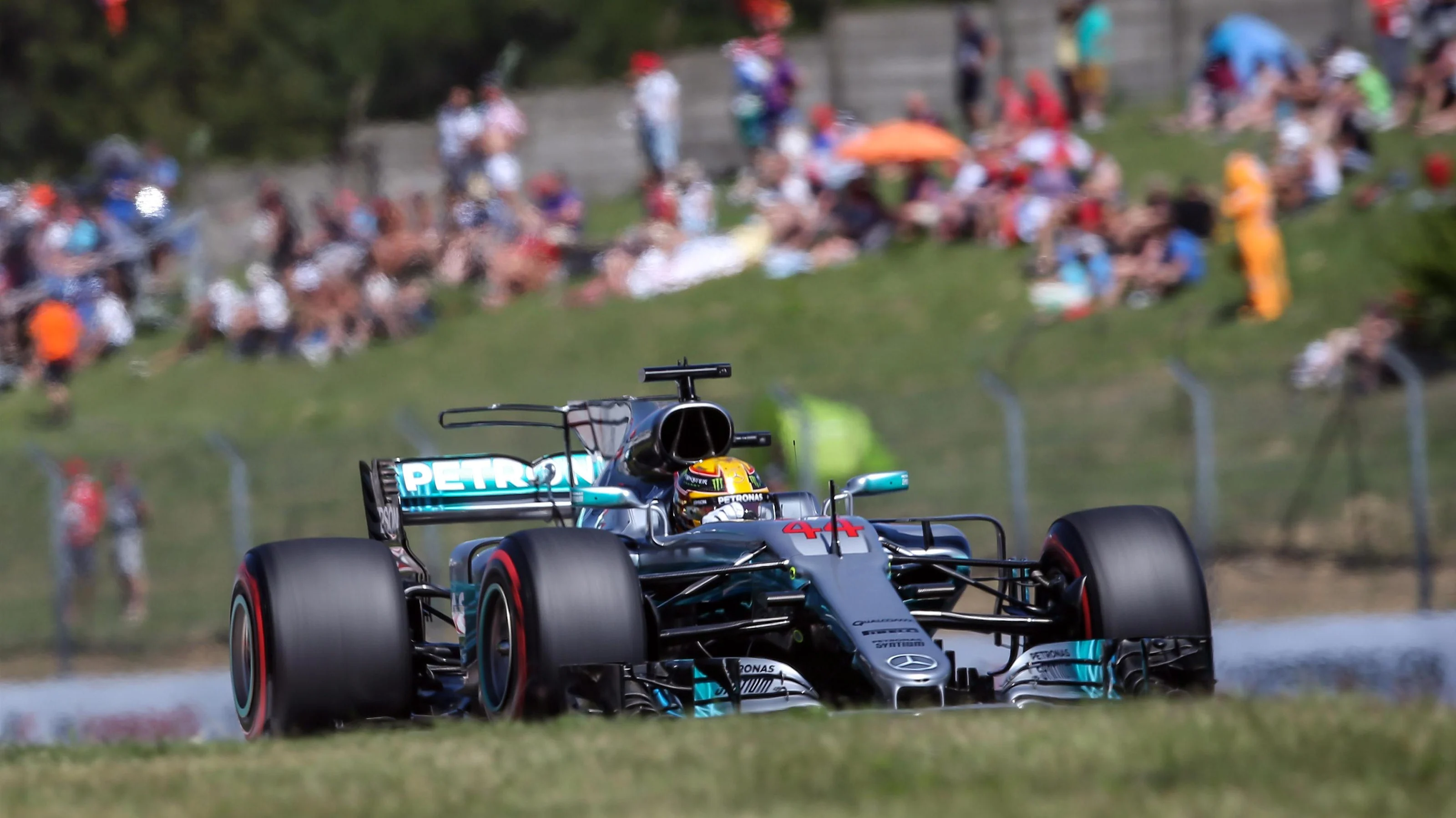 Lewis Hamilton (GBR) Mercedes-Benz F1 W08 Hybrid at Formula One World Championship, Rd11, Hungarian