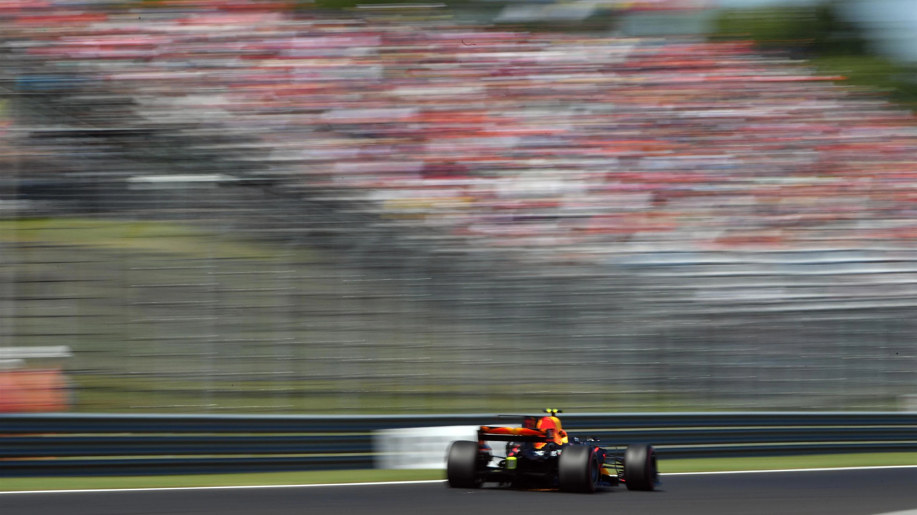 Max Verstappen (NED) Red Bull Racing RB13 at Formula One World Championship, Rd11, Hungarian Grand